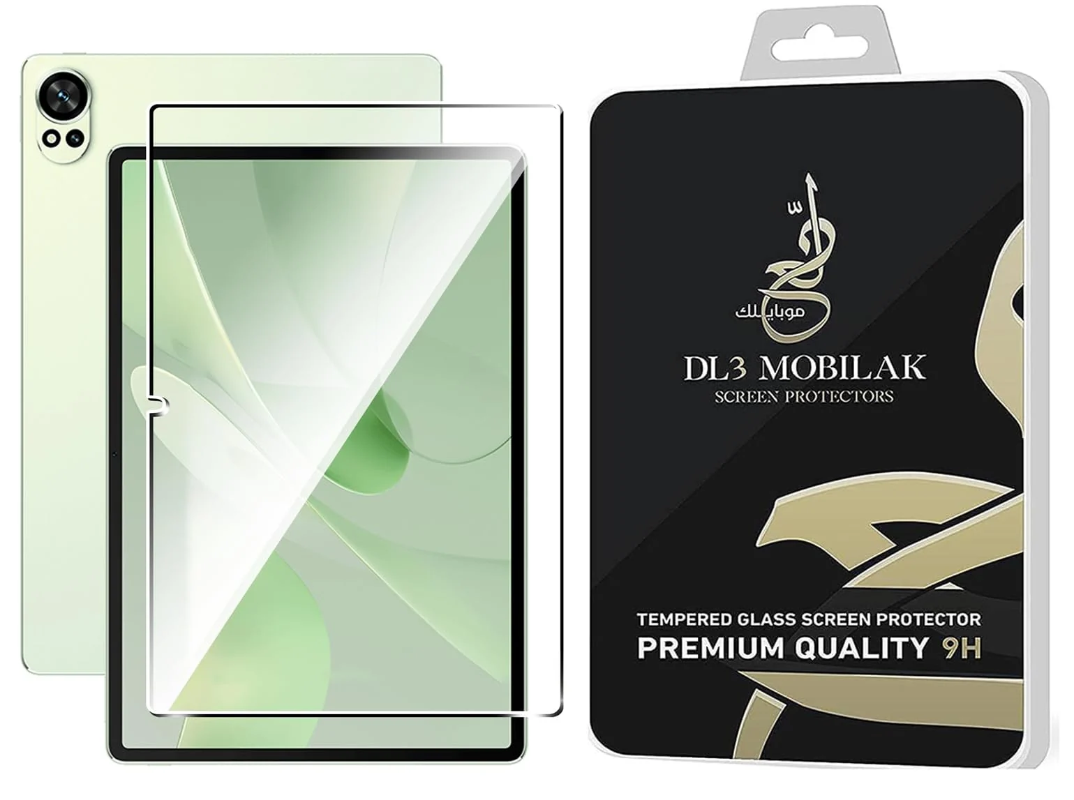 "DL3 Mobilak Screen Protector For Huawei MatePad 12X 2024 12 Inch/Huawei MatePad Air 12"" Tablet Tempered Glass Film [HD Crystal ] [Easy Installation] [Scratch Resistant] [9H Hardness] - Clear"
