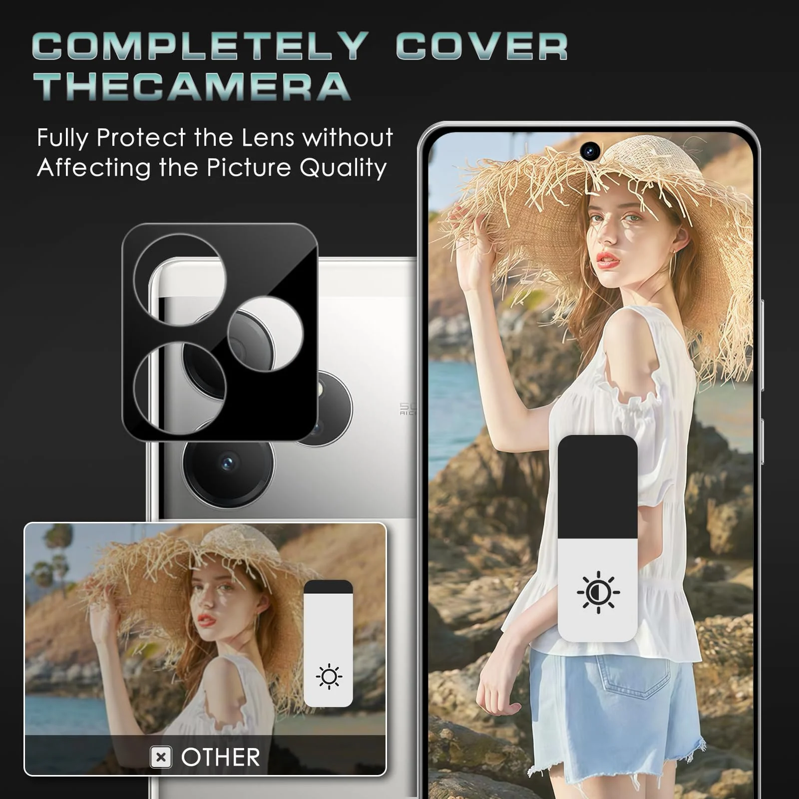 DL3 Mobilak realme GT6/GT Neo6/GT Neo 6 SE/GT 6T Camera Lens Protector Tempered Glass Screen Protector HD [Full Coverage][Anti-Scratch] Drop Protection Ultra Clear/Thin Lens Protector Case - Black