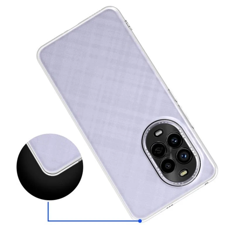 DL3 Mobilak Case Compatible with Huawei Nova 13 Pro, Case Crystal Soft TPU Gel Case Flexible Silicone Anti-Scratch Camera Protection TPU Cover - Clear