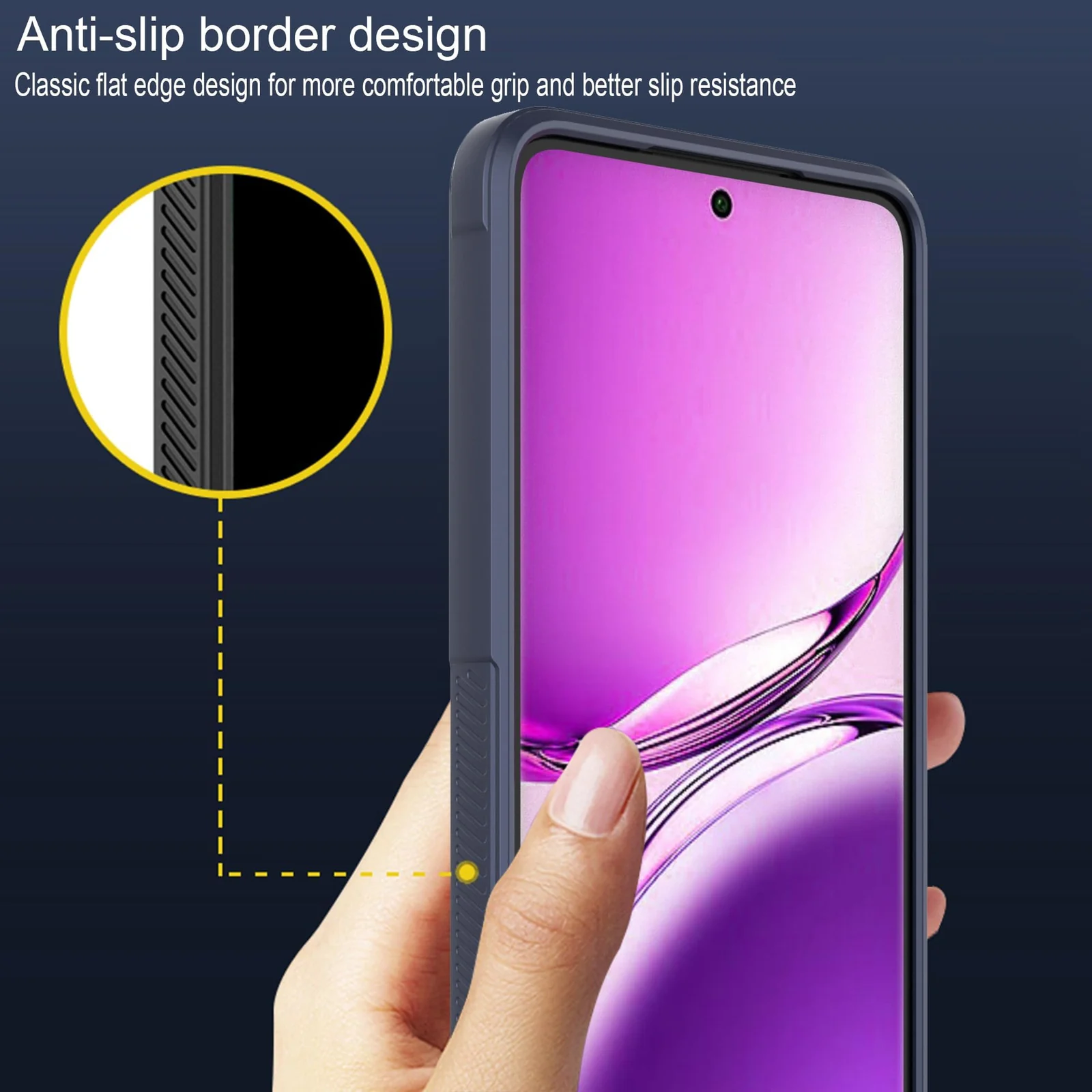 DL3 Mobilak Flexible Silicone and TPU Protective Case with Camera Protection for OPPO A3 / OPPO A3x / A40 - Dark Gray