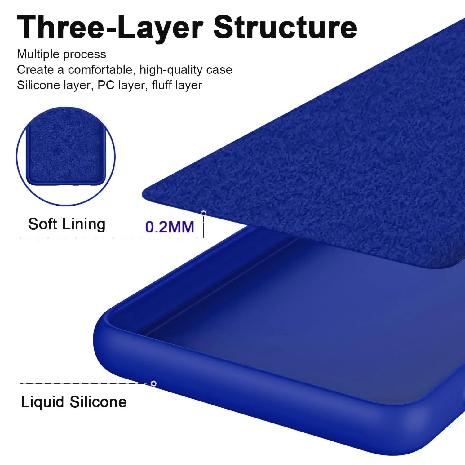 DL3 Mobilak Liquid Silicone Protective Case with Soft Microfiber Lining with Full Camera Protection for Xiaomi Poco X4 Pro 5G - Pepsi