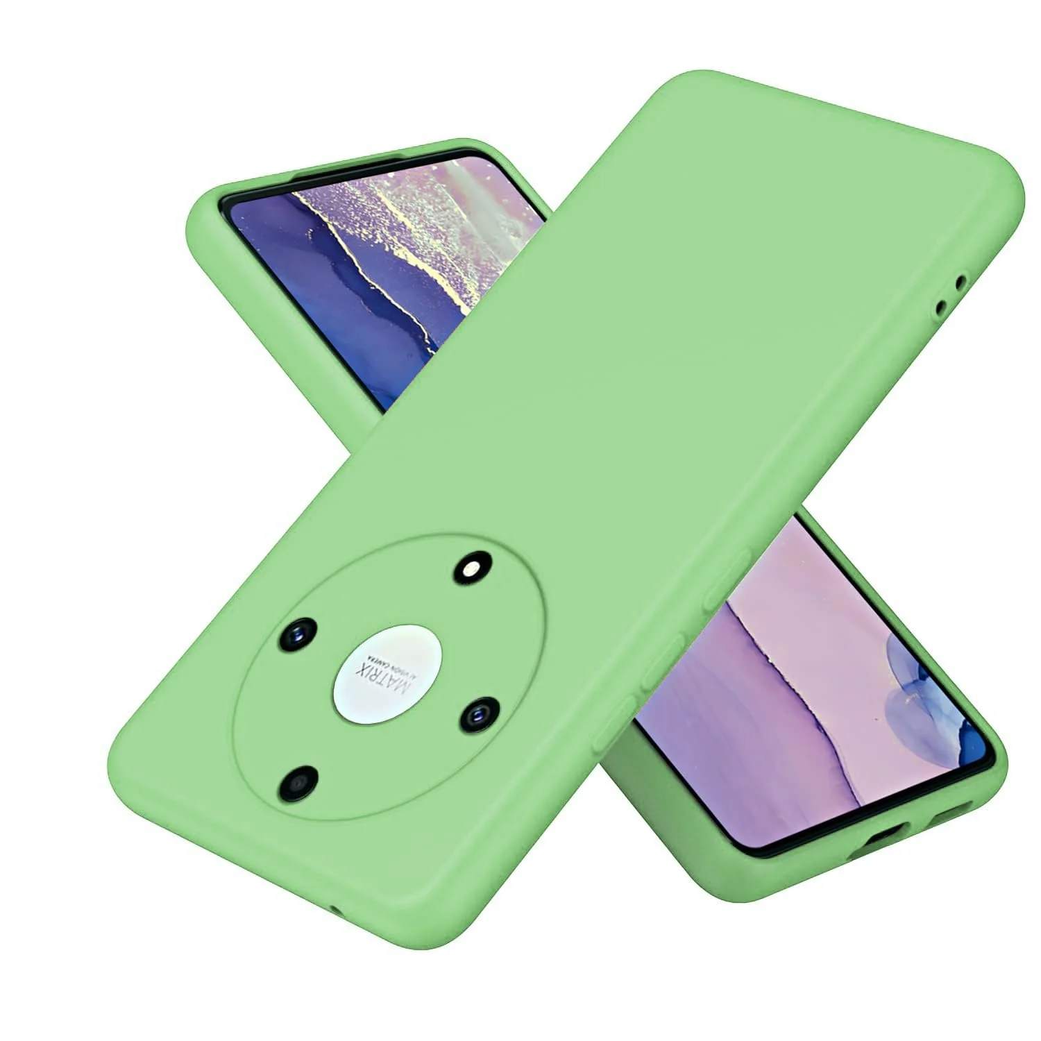 Dl3 Mobilak Honor X9a 5G / Honor Magic 5 Lite Case,Soft Flexible Silicone Gel Rubber Bumper Cover,Full Body Shockproof Protective Phone Case (Black)