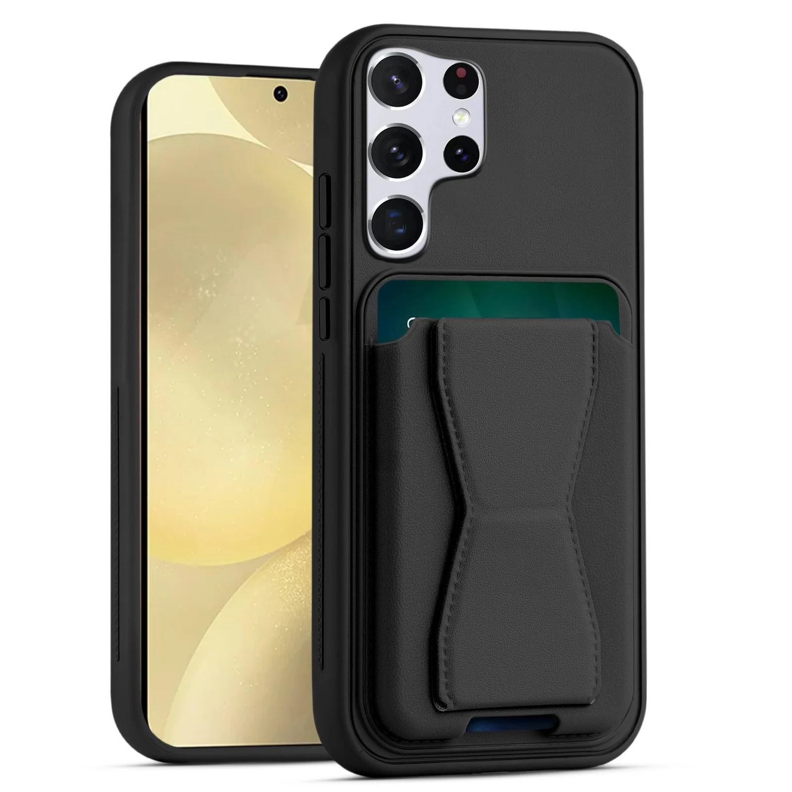 DL3 Mobilak Leather Wallet Case for Samsung Galaxy S26 Ultra 5G, Camera protection, Shock-absorbing protection, Built-in kickstand