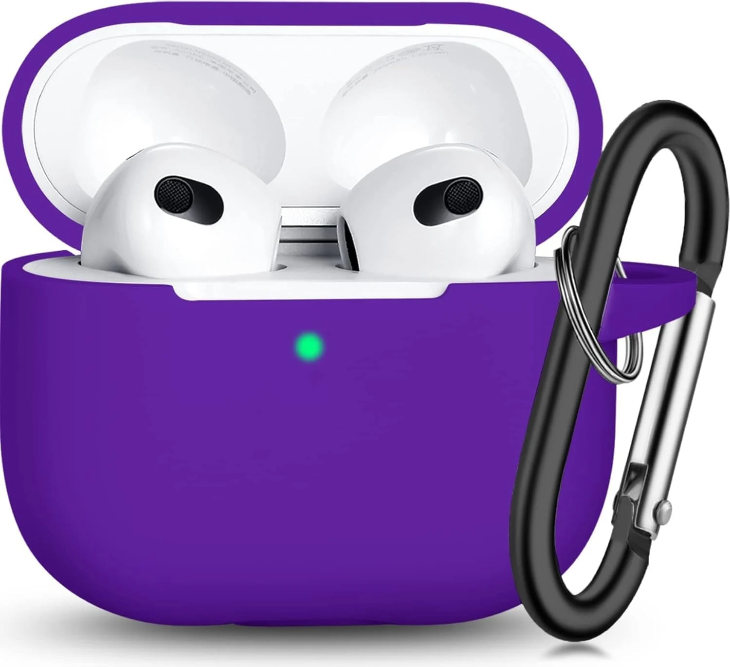 DL3 Mobilak AirPods Pro Case Cover, Silicone Protective Charging Case Skin with Keychain Compatible with Apple AirPods Pro Case for Women Men, Wireless Charging, Front LED Visible
