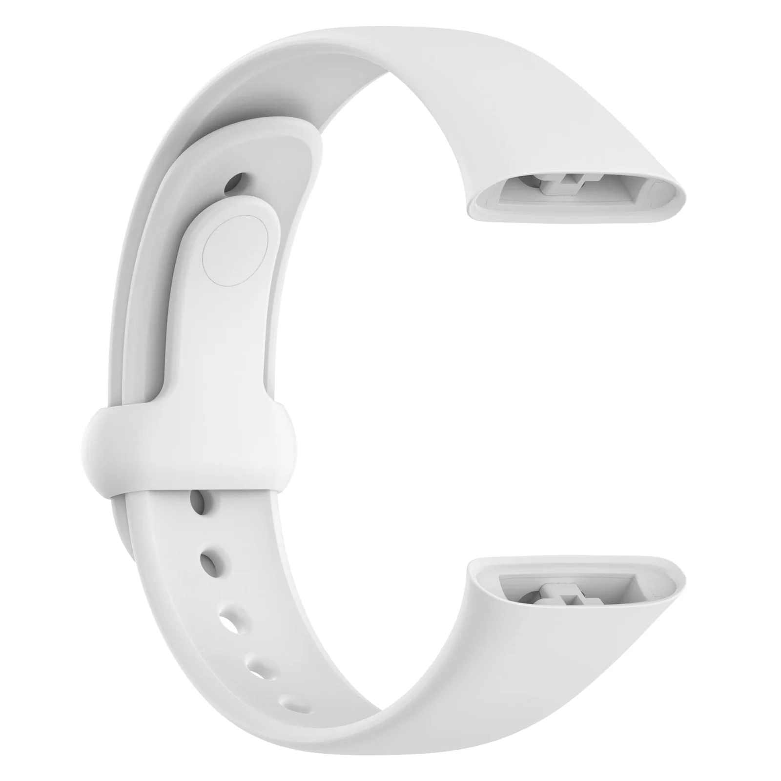 DL3 Mobilak Strap for Xiaomi Redmi Watch 3 Only, Soft Silicone Watch Band with Secure Buckle, Sport Replacement Wristband Bracelet Strap for Men & Women - White