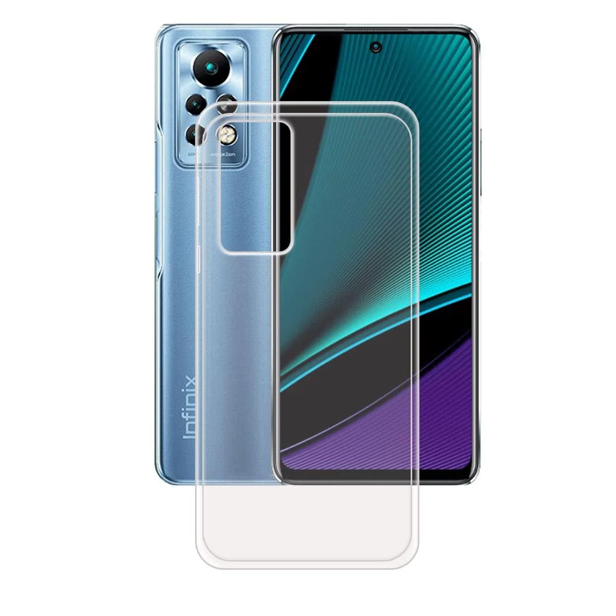 DL3 Mobilak Case Compatible with Infinix Note 11 Pro/Note 11S Case Crystal Soft TPU Gel Case Flexible Silicone Anti-Scratch Camera Protection TPU Cover - Clear
