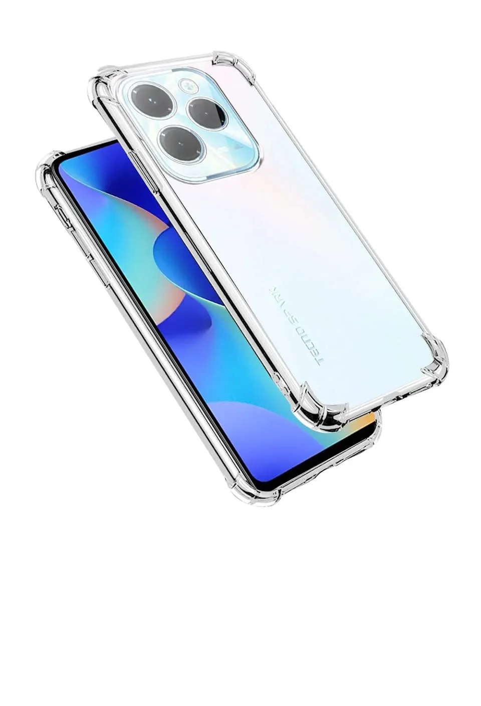 DL3 Mobilak Clear TPU Protective Case for Infinix Hot 40 / 40 Pro with Camera Protection and Shockproof Design - Clear