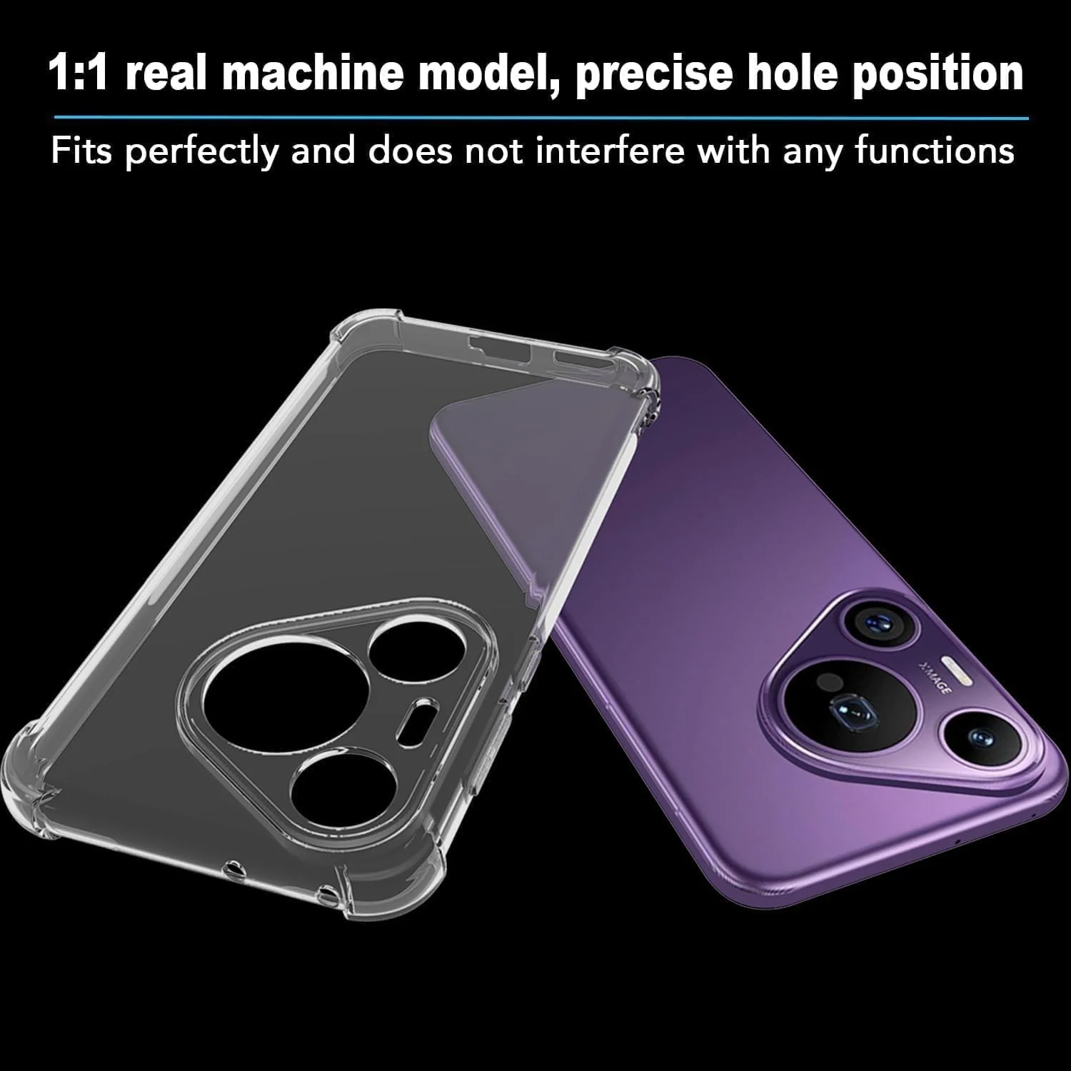 DL3 Mobilak Clear TPU Protective Case for Pura 70 Pro+ 5G with Camera Protection and Shockproof Design - Clear