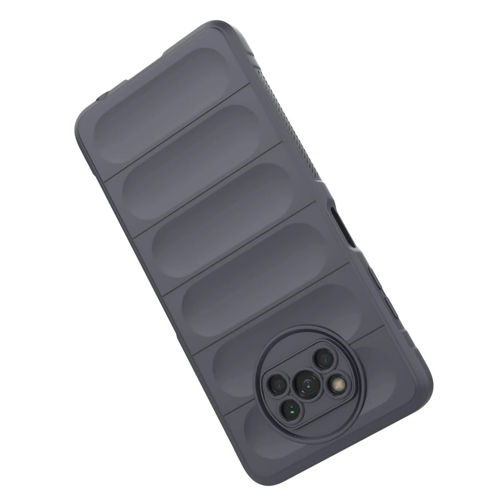 DL3 Mobilak Flexible Silicone and TPU Protective Case with Camera Protection for Xiaomi Poco X3 NFC / Poco X3 / Poco X3 Pro - Dark Gray