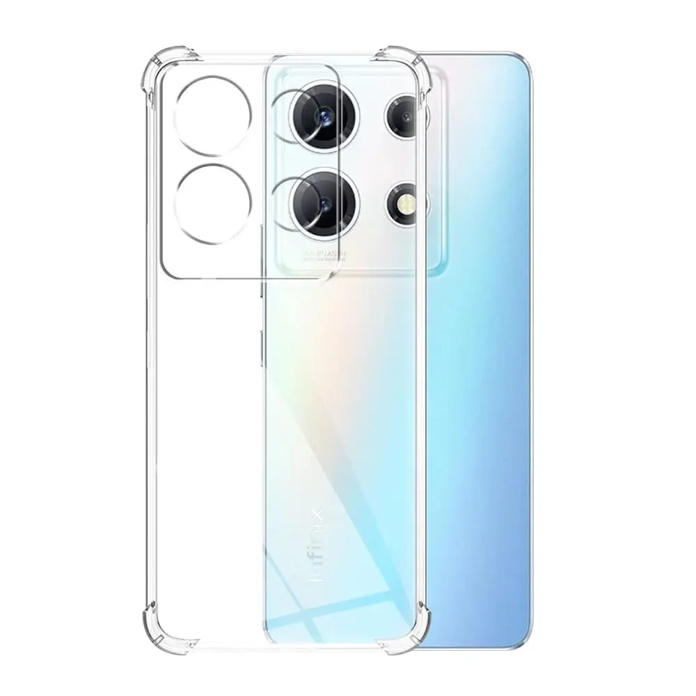 DL3 Mobilak Clear TPU Protective Case for InfinixNote30i with Camera Protection and Shockproof Design - Clear