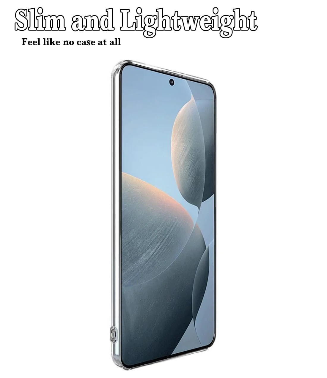 DL3 Mobilak Case Compatible with Xiaomi Poco X6 Pro Case Crystal Soft TPU Gel Case Flexible Silicone Anti-Scratch Camera Protection TPU Cover - Clear