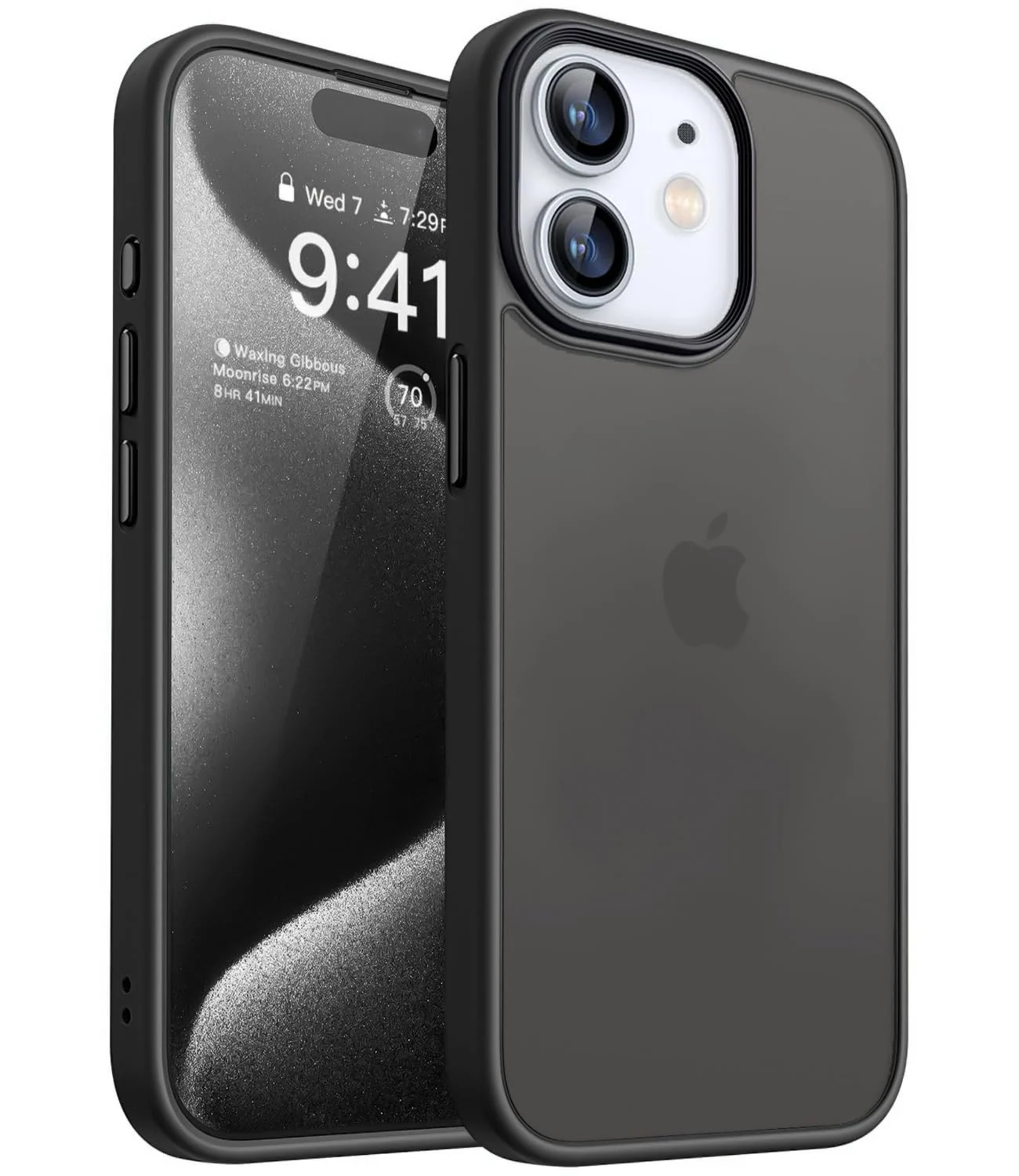 Dl3 Mobilak Matte Case for Apple iPhone 11, Shockproof Drop Protection, Frosted Translucent Matte Back Phone Cover, Anti-Fingerprint (Gray)