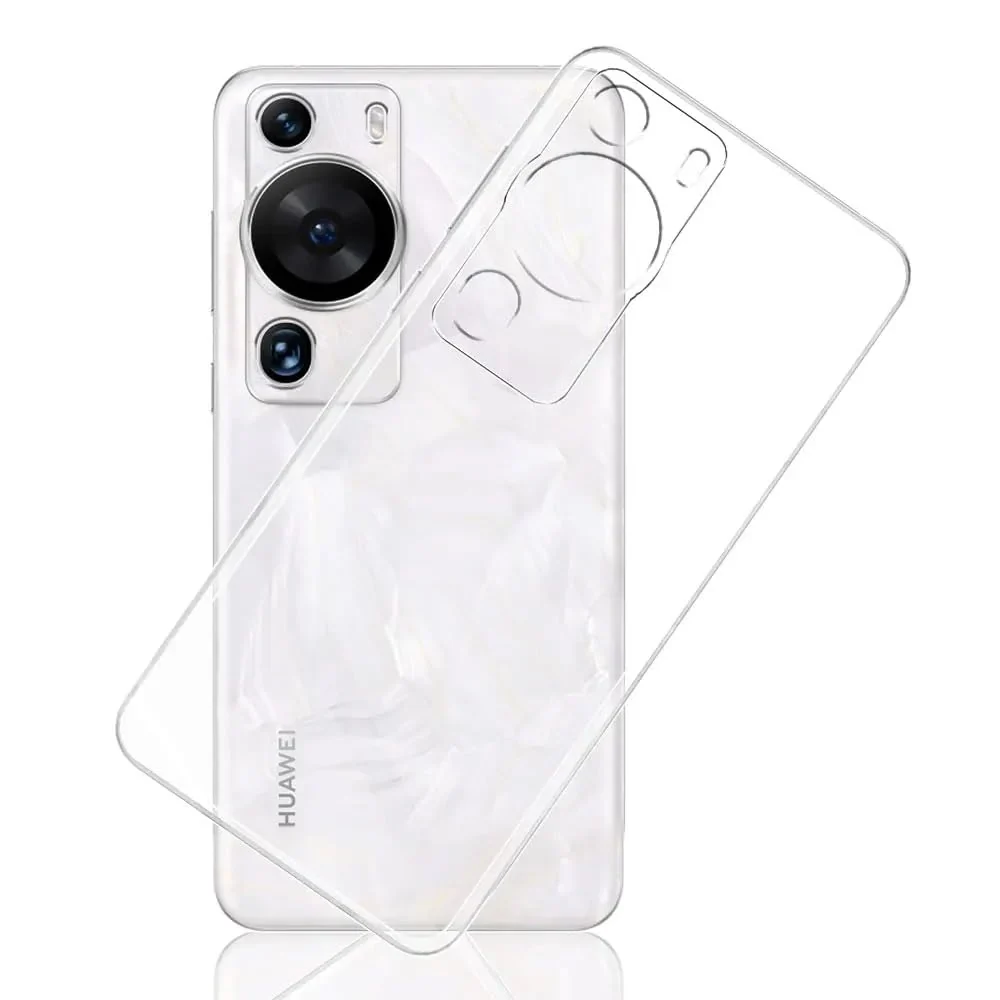 DL3 Mobilak Case Compatible with Huawei P60 Pro/Huawei P60 Case Crystal Soft TPU Gel Case Flexible Silicone Anti-Scratch Camera Protection TPU Cover - Clear