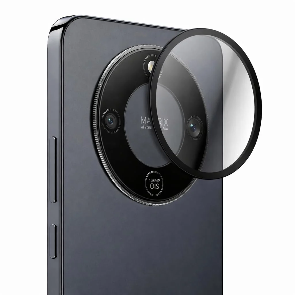 DL3 Mobilak Camera Lens Protector for Honor X9D / Magic 8 Lite / X70 Accessories, 9H Tempered Glass Metal Individual Ring Camera Cover Screen Protector, Case Friendly, Anti Scratch