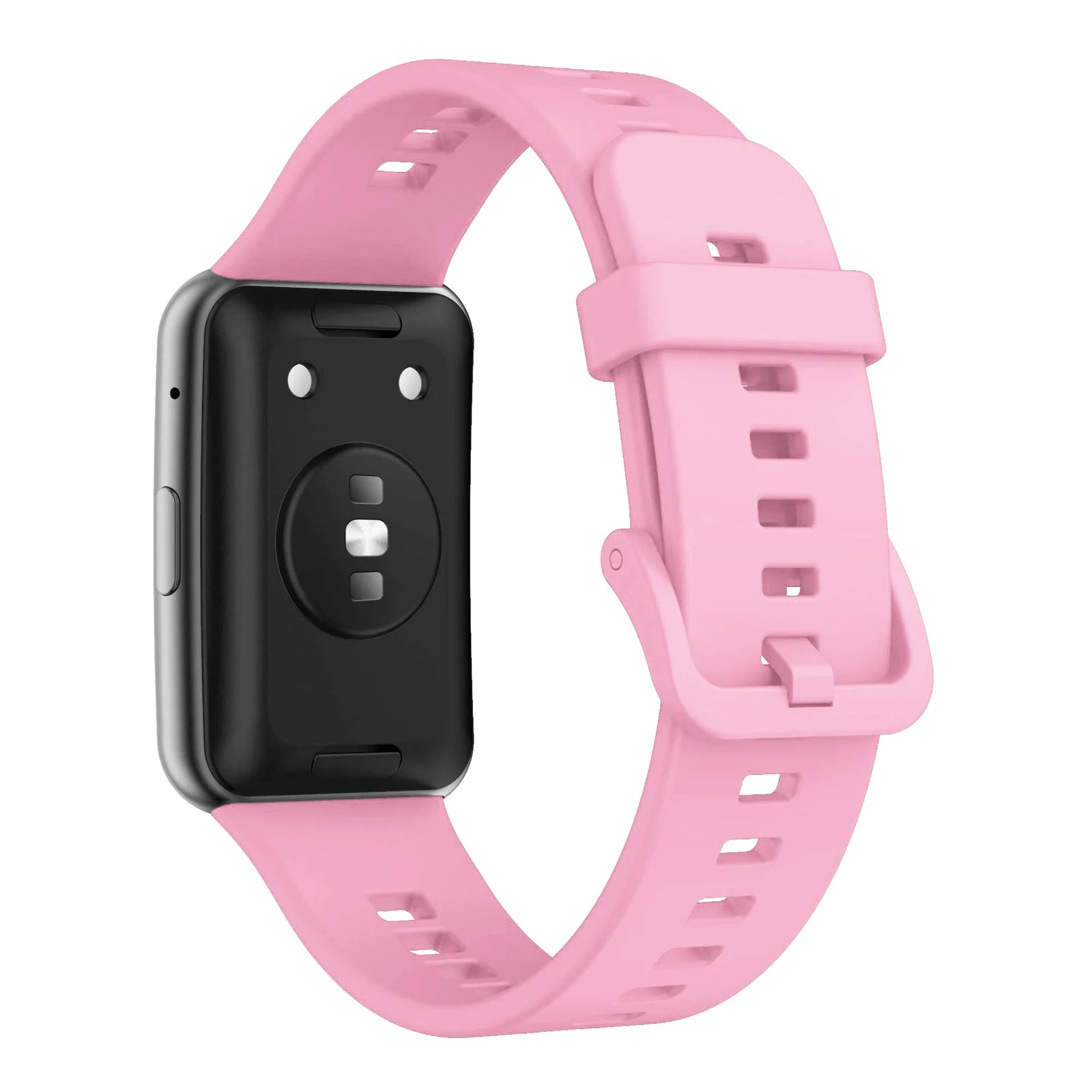 DL3 Mobilak Silicone Strap for Huawei Watch Fit, Soft Band Ultra-Light Waterproof Durable Adjustable Replacement Wristband - Pink