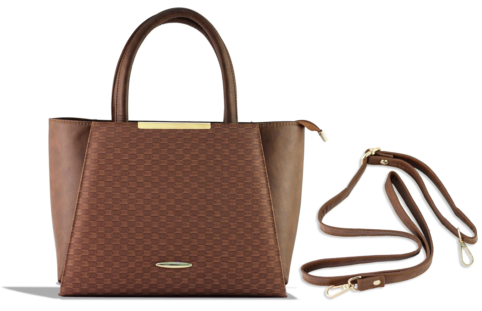 Mobigon Women’s Handbag Elegant Textured Satchel with Adjustable Shoulder Strap Structured Spacious Tote with Top Zipper Closure for Work, Office, Shopping & Daily Use