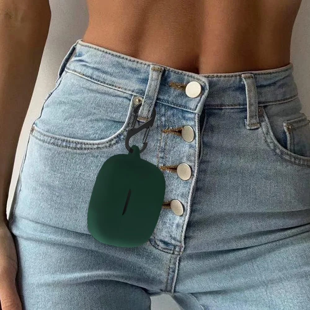 DL3 Mobilak Silicone Cover Case Compatible with Anker Soundcore Life P2i / Anker R100 Portable Protective Case Cover With Keychain For Anker P2 i / R100 - Green