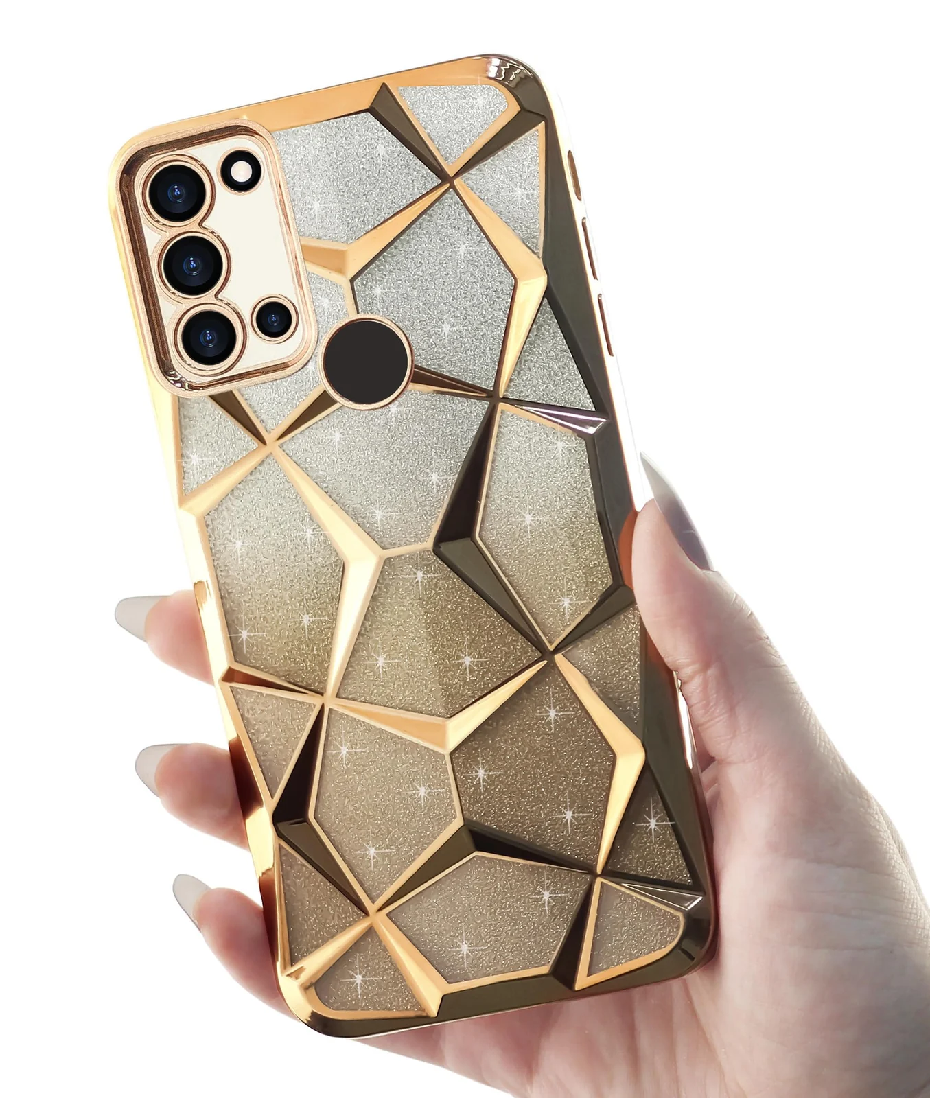 DL3 MOBILAK Gradient Glitter TPU Phone Case for Samsung Galaxy M31