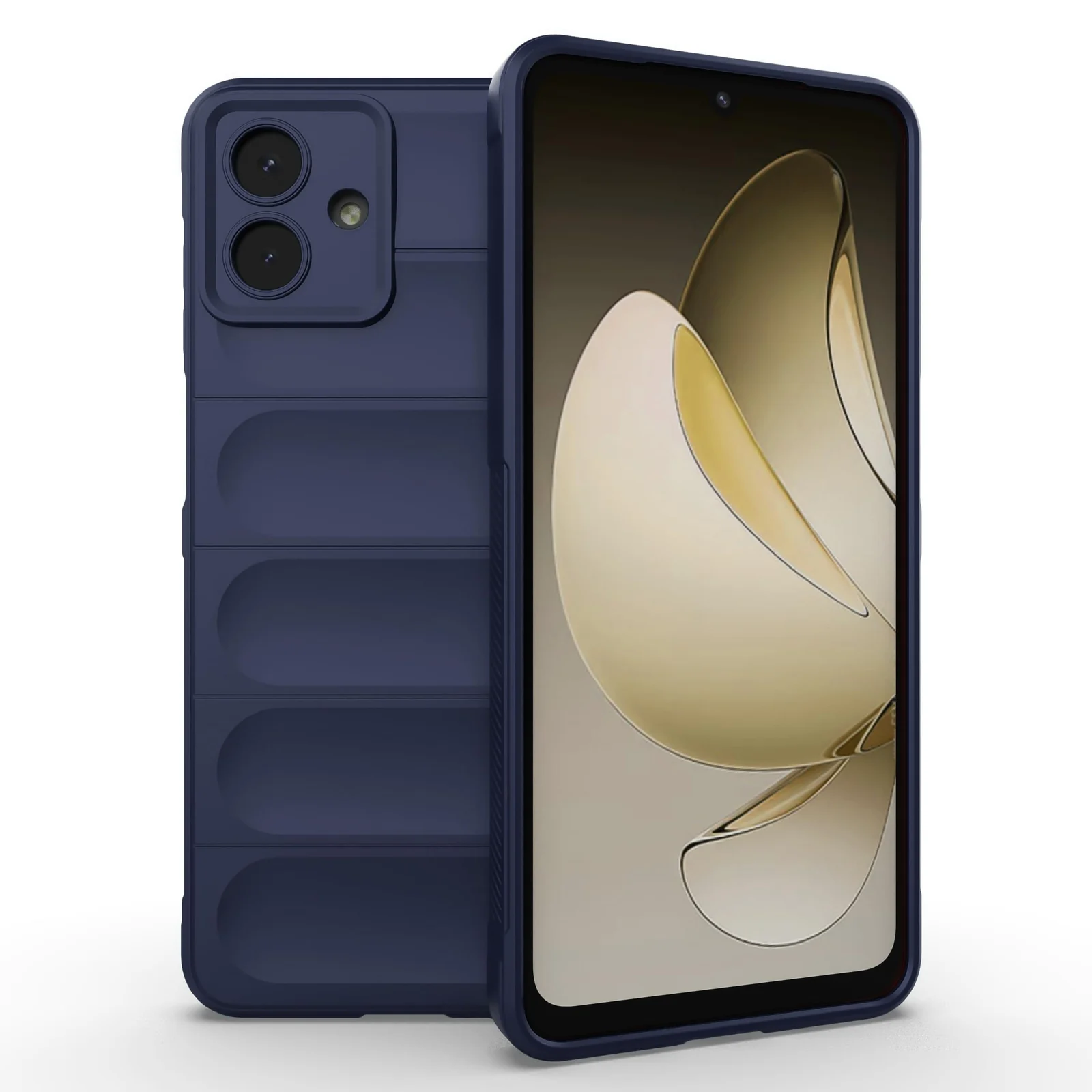 DL3 Mobilak Silicone Case for Samsung Galaxy A07 4G Heavy Duty Protective [Slim Fit] Shockproof Soft Flexible Protective Design Shock-Absorption TPU Cover With Camera Protection - Blue