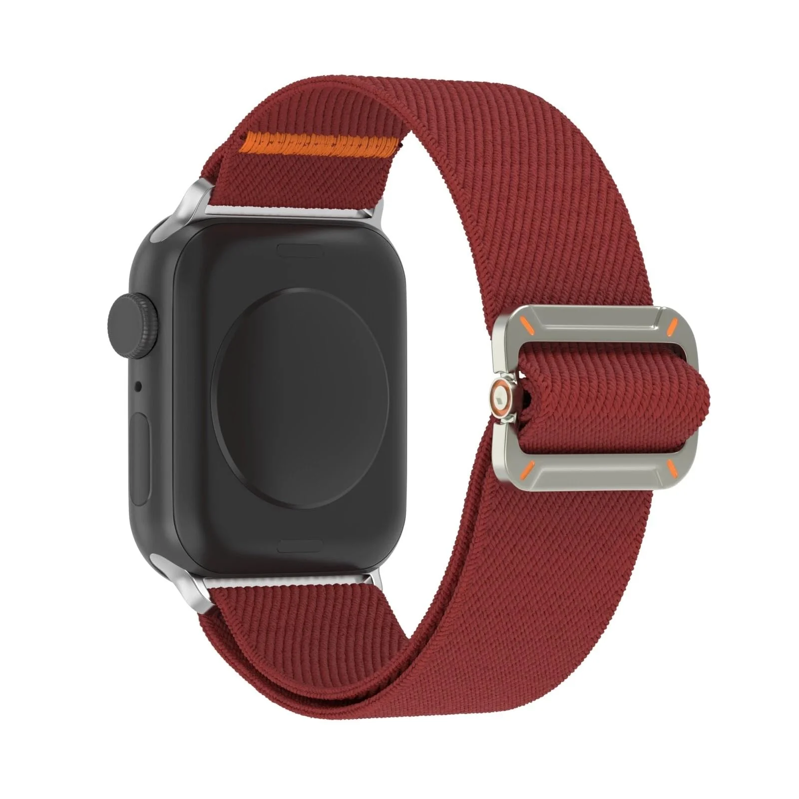 DL3 Mobilak Strap Compatible with Apple Watch Ultra/Ultra 2 Strap 49mm 46mm 45mm 44mm 42mm, Nylon Sport Band for iWatch Ultra SE Series 10 9 8 7 6 5 4 3 2 1, Men - Rose Red