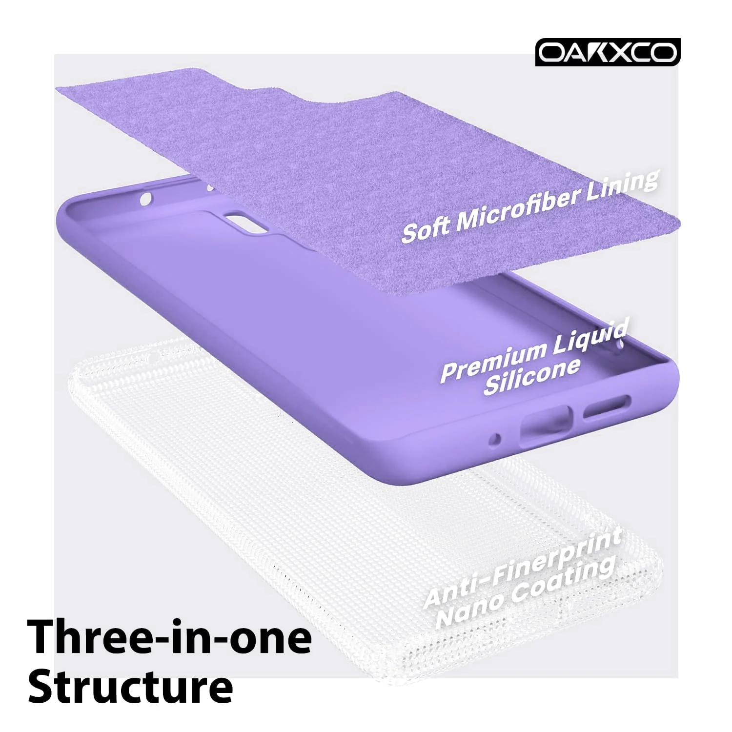 DL3 Mobilak Silicone Protective Case for Huawei P30 Pro, Shock-absorbing protection, Scratch-resistant surface, Soft microfiber lining - Lavender