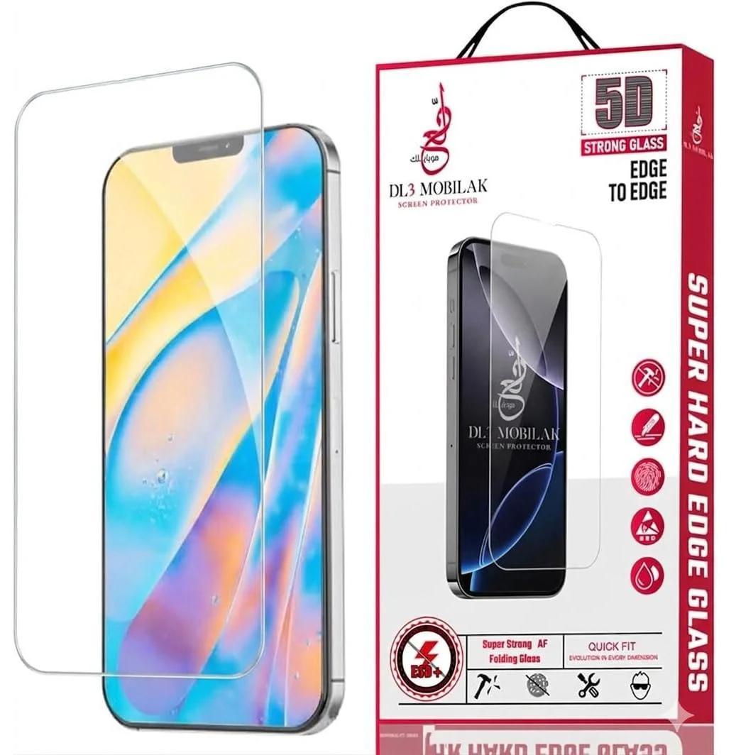 DL3 Mobilak for iPhone 12/12 Pro Tempered Glass Screen Protector, 9H Hardness Anti-Scratch Tempered Glass flim, Case Friendly, Anti-Scratch - Clear