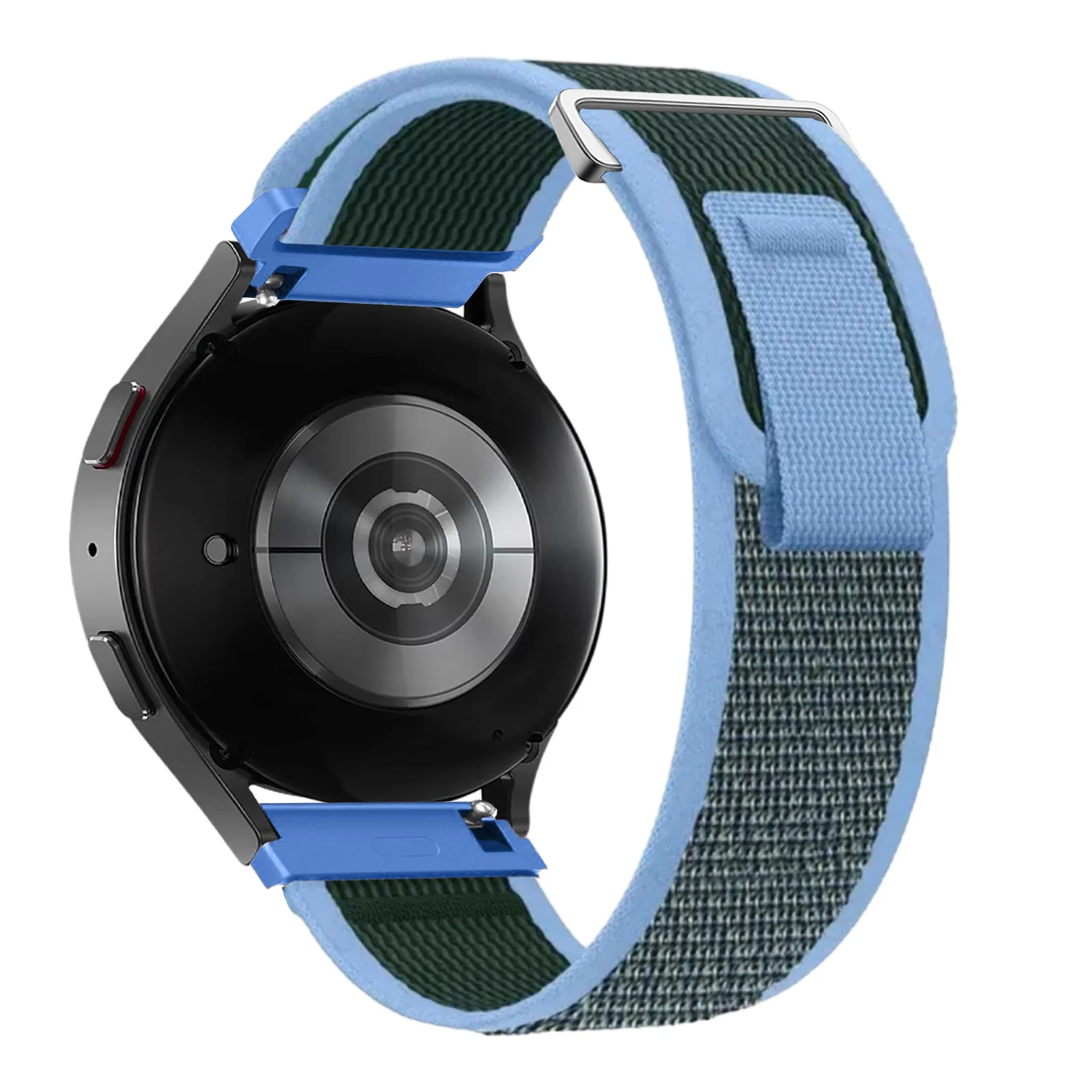 DL3 Mobilak Alpine Loop Band Sport Nylon 22MM For Samsung Galaxy Watch 3 45mm/Watch 46mm/Gear S3/Huawei watch GT4 46MM/GT3 46MM/Watch 3&4/Watch 3&4 Pro/GT2E/GT2 Pro/GT2 46MM/Amazfit GTR 2/2e/3/3 Pro/4 - Trail Blue Green