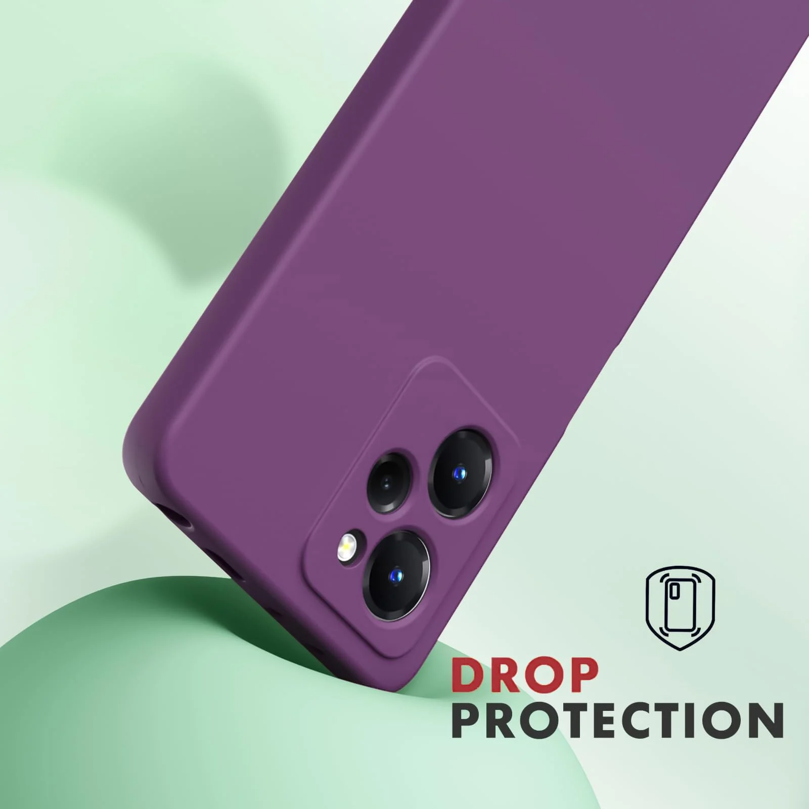 DL3 Mobilak Soft Silicone Gel Bumper Case for POCO X5 Pro 5G - Violet