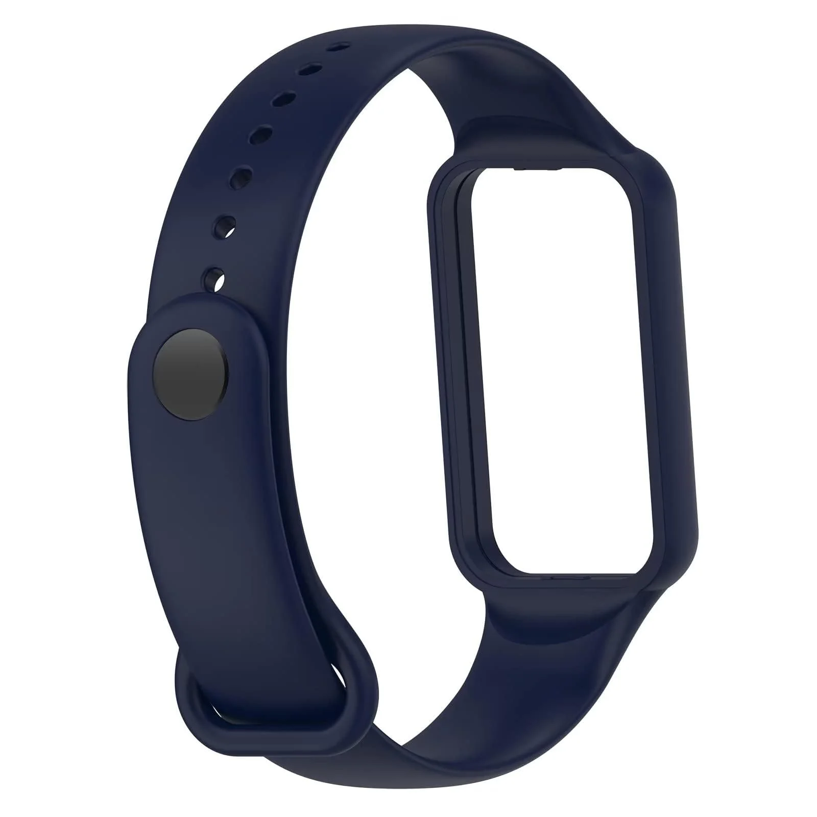 DL3 Mobilak Sport Band Compatible With Amazfit Band 7 Fitness Tracker Replacement Strap Soft Silicone Wristband Bracelet For Amazfit Band7 - Navy Blue