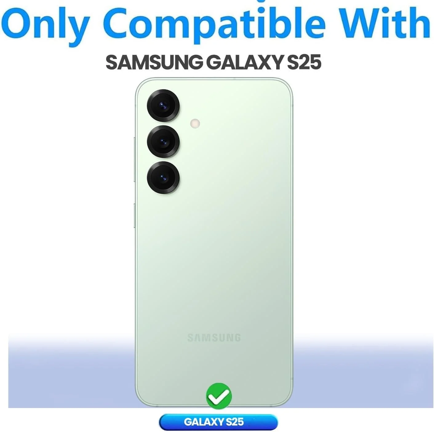 DL3 Mobilak Case Compatible with Samsung Galaxy S25 5G / Samsung S24 Case Crystal Soft TPU Gel Case Flexible Silicone Anti-Scratch TPU Cover - Clear