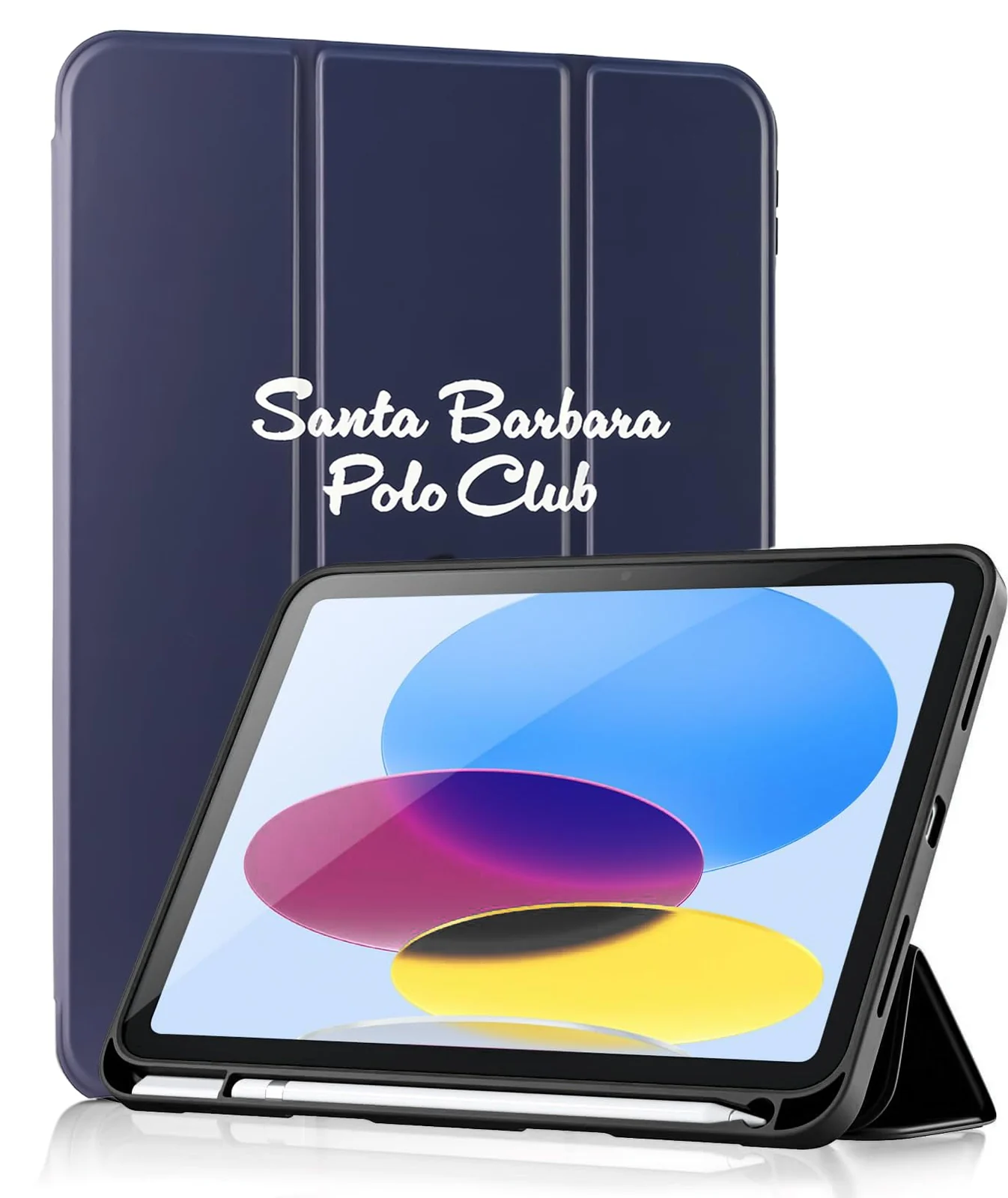 DL3 Mobilak iPad (A16) 11th Generation 11 Inch 2025/10th Generation 10.9 Inch 2022 with Pencil Holder, iPad 10 Flexible TPU Back Shell Smart Trifold Stand Protective Cover Auto Wake/Sleep