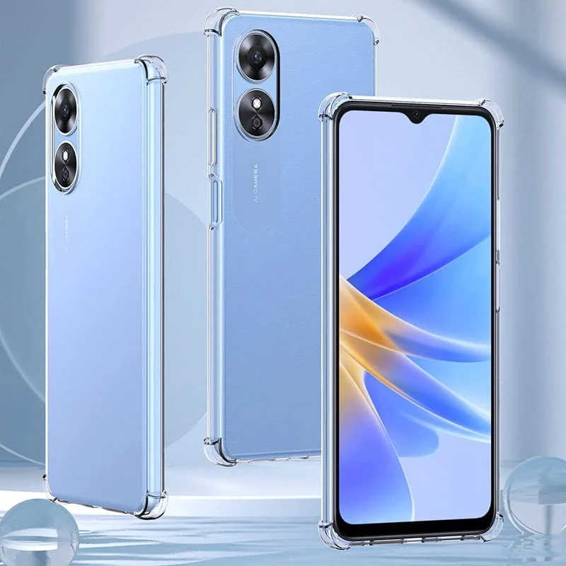 DL3 Mobilak Clear TPU Case for OPPO A78 4G, Camera protection, Shock-absorbing protection, Non-slip grip - Clear