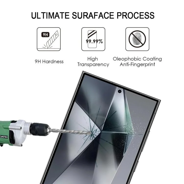 DL3 Mobilak Screen Protector for Samsung Galaxy S25 Plus, Tempered Glass Screen Saver Premium HD Protective, Scratch Resistant, NO-Bubble, 9H Hardness, Full Coverage Film - Clear