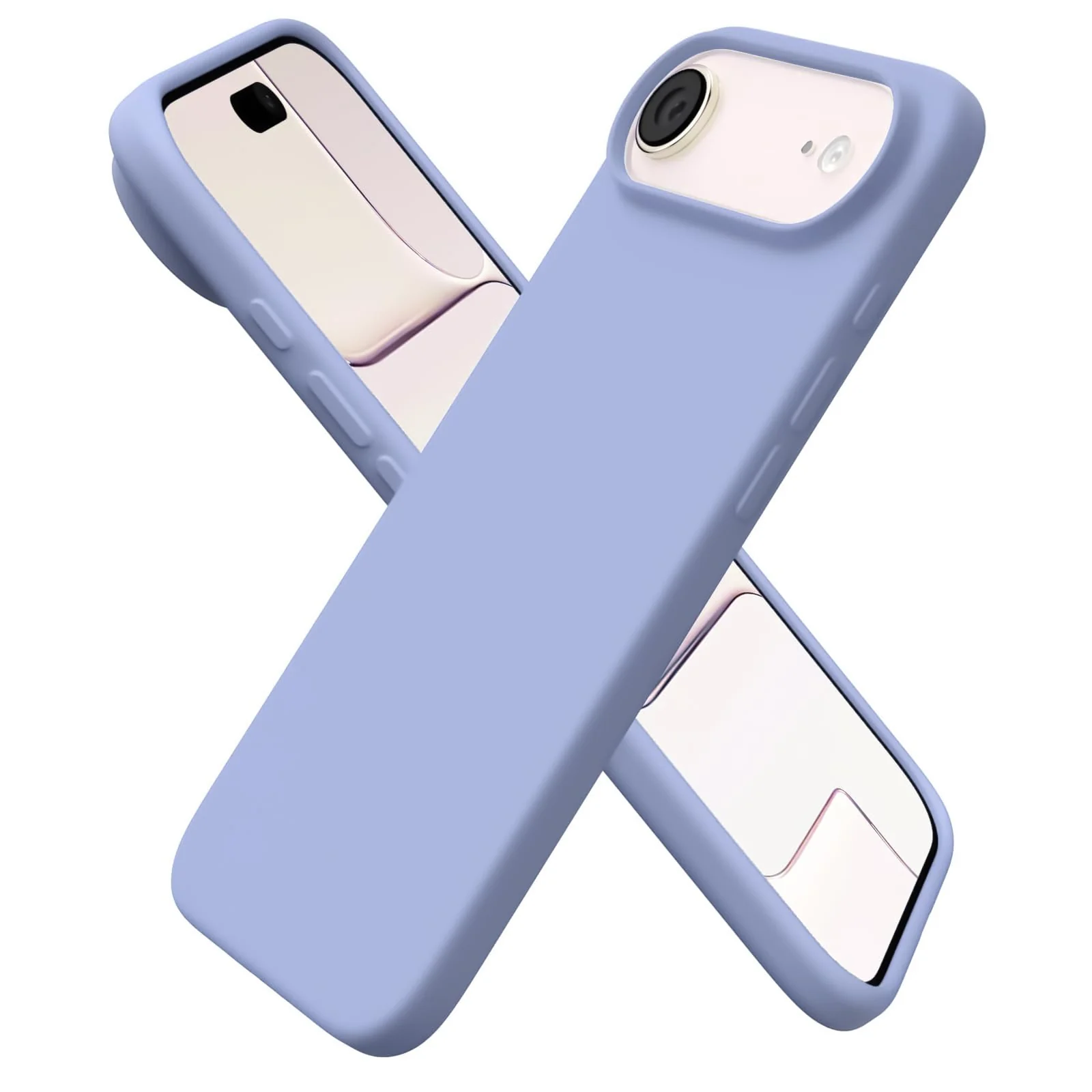 DL3 Mobilak Liquid Silicone Case for iPhone 17 Air 6.5-Inch, Supports wireless charging, Shock-absorbing protection, Scratch-resistant surface - Lavender
