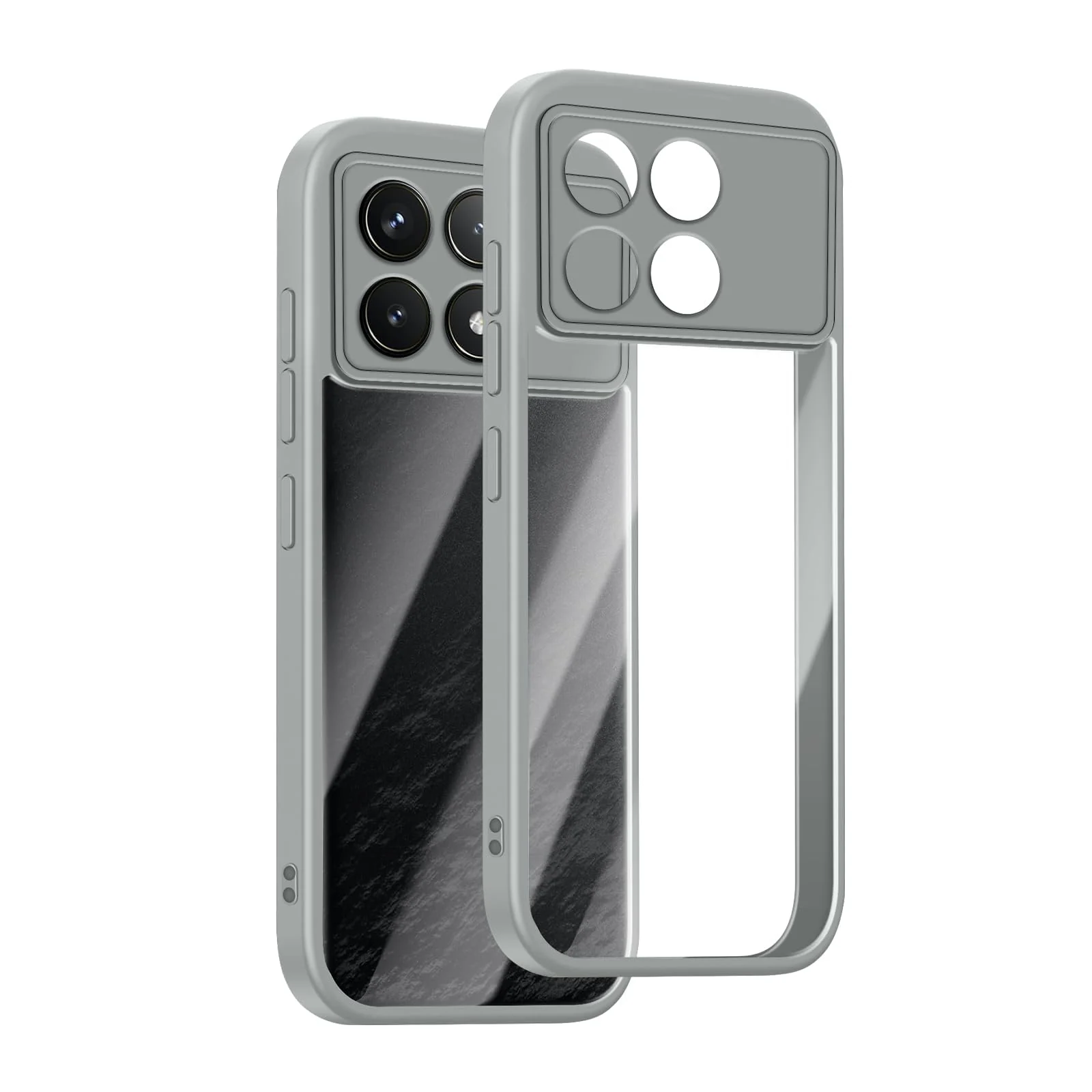 DL3 Mobilak Clear TPU Case for Xiaomi Poco F6 Pro 5G, Camera protection, Shock-absorbing protection, Scratch-resistant surface - Gray