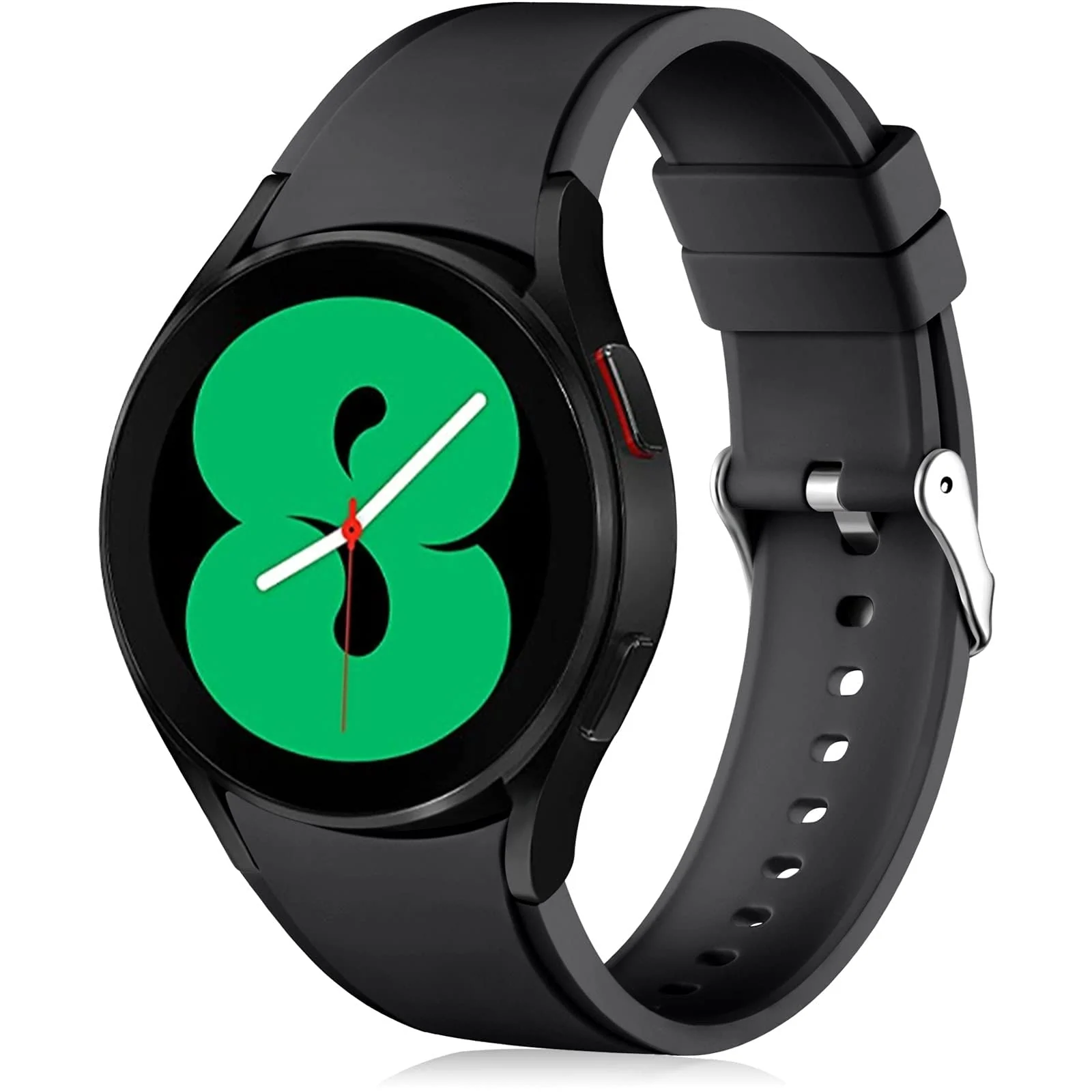 DL3 Mobilak No Gap Bands Compatible with Samsung Galaxy Watch 7 5 4 6 44mm 40mm/Watch5 Pro Band 45mm/Galaxy Watch 4 Classic 46mm 42mm Strap, 20mm Quick Release Sport Replacement Strap - Black - A-black