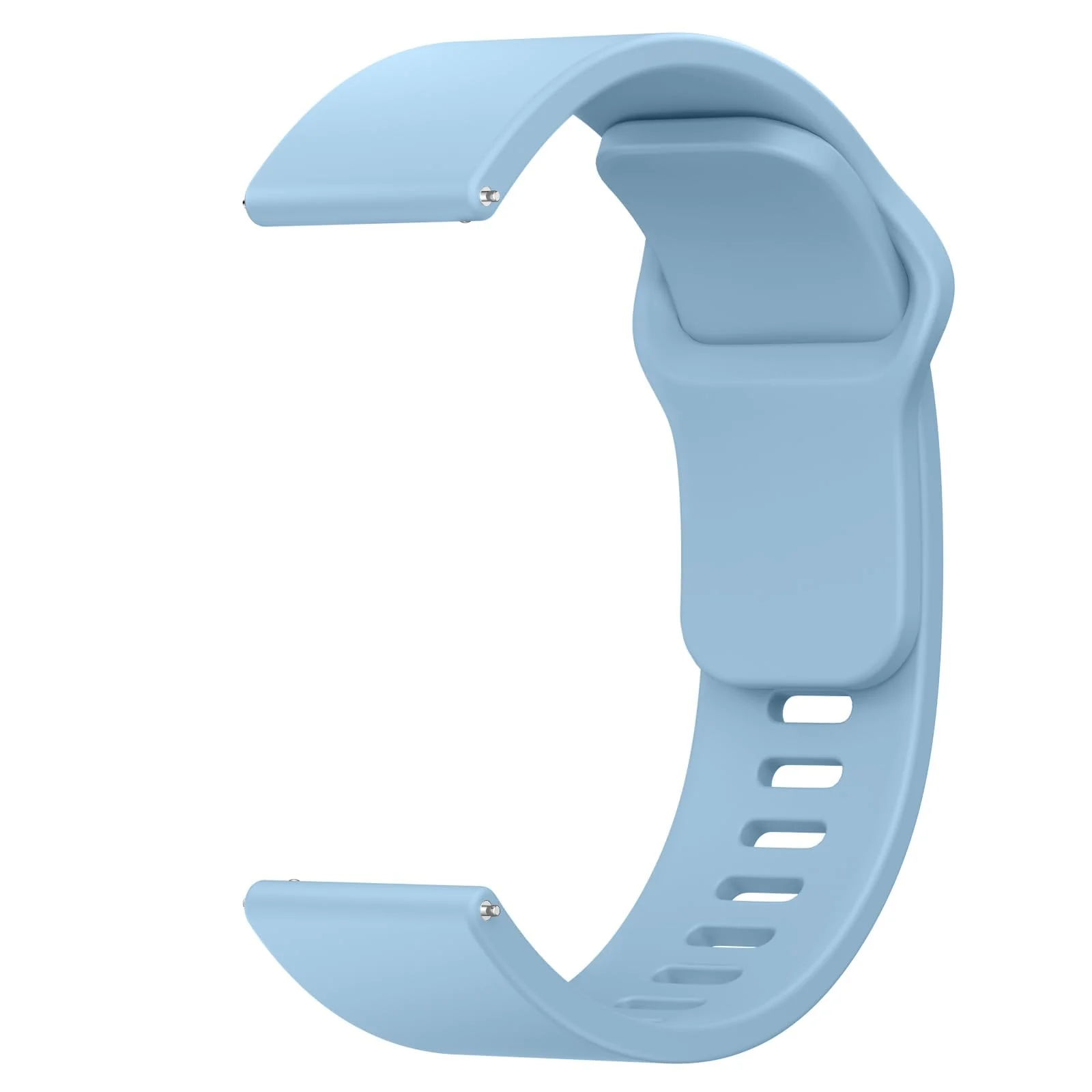 DL3 Mobilak Strap for Xiaomi Redmi Watch 5 Active/Redmi Watch 5 Lite, 22mm Adjustable Quick Release Silicone Replacement Watch Band Straps Wristbands Bracelet for Women Men - Light Blue