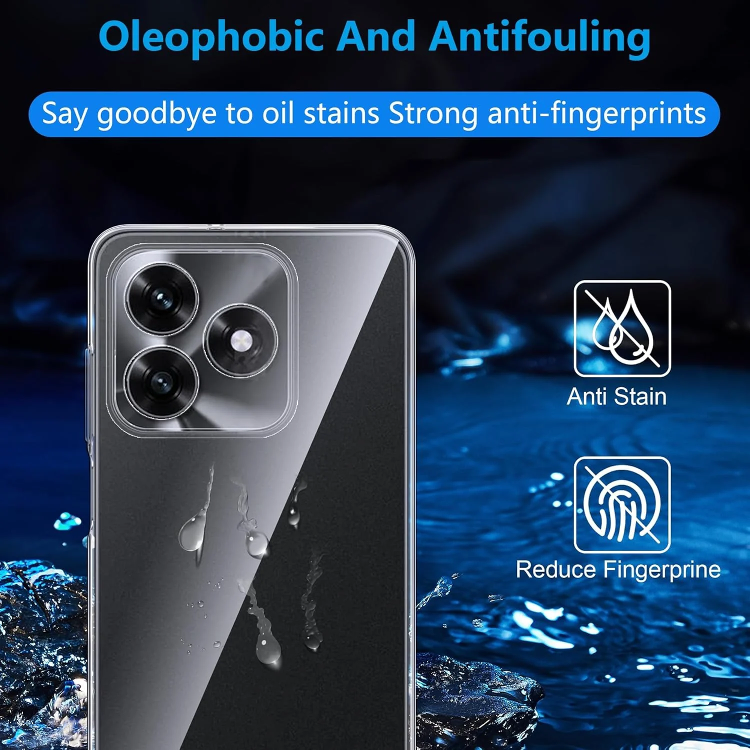 DL3 Mobilak Case Compatible with Honor X5c Plus, Case Crystal Soft TPU Gel Case Flexible Silicone Anti-Scratch Camera Protection TPU Cover - Clear
