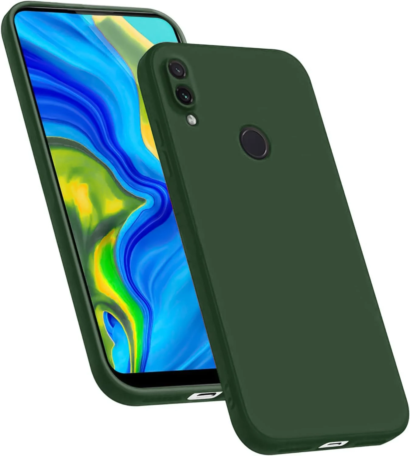 Dl3 Mobilak Compatible with Huawei Y7 2019 / Huawei Y7 Prime 2019 Case, Liquid Silicone Case, Full Body Camera Protective Cover, Shockproof, Slim Phone Case, Soft Microfiber Lining Case - Light Purple