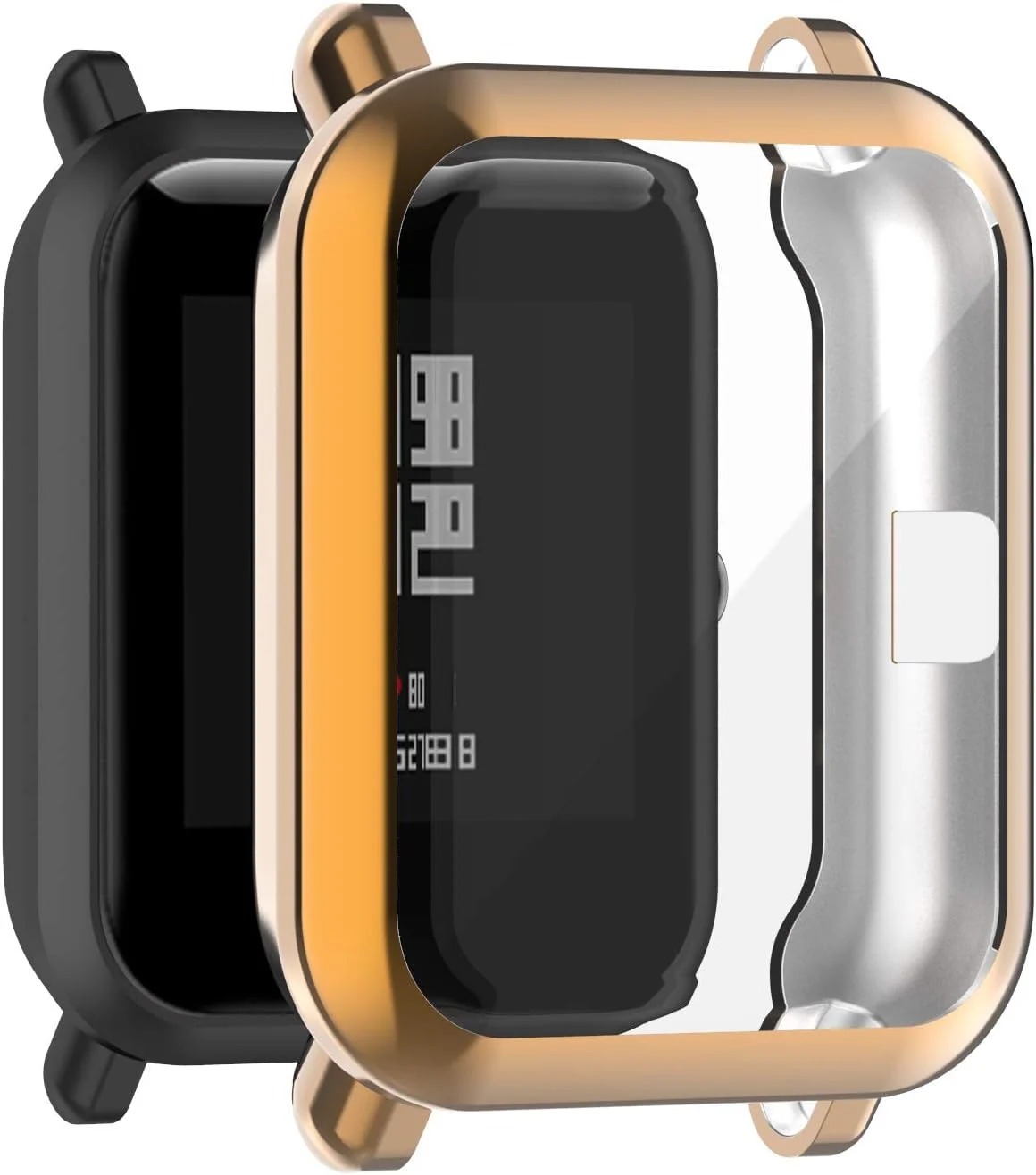 DL3 Mobilak Case Compatible with Amazfit GTS 2 Mini/Bip U Pro/Bip S/Bip Lite Case All-Around Screen Protector Watch Soft TPU Shockproof Cover Slim Guard Thin Bumper Shell Protector