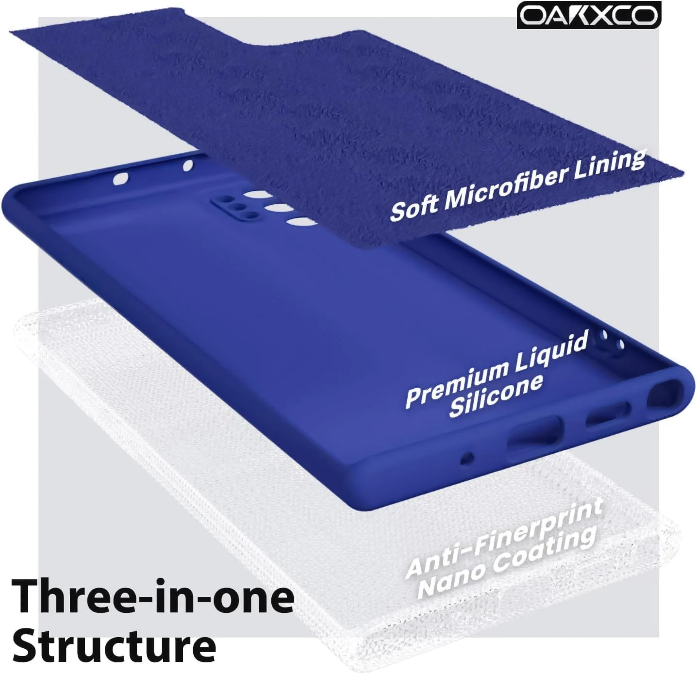 DL3 Mobilak Liquid Silicone Protective Case for Samsung Galaxy Note10 Plus with Microfiber Lining and Shockproof Design - Pepsi