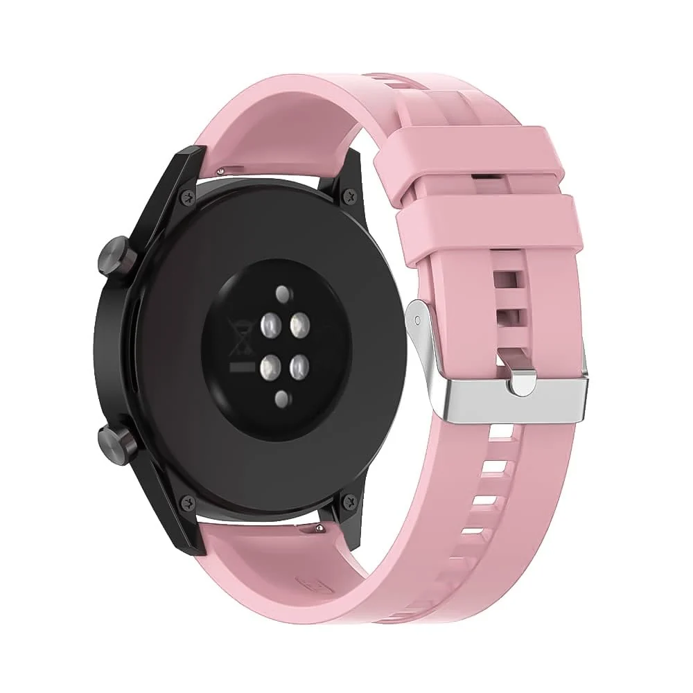 DL3 Mobilak Silicone Band 20MM For Samsung Gear Sport/Watch 6/5/4 40mm 44mm/Watch 6 Classic 43mm 47mm/ 5 Pro 45mm/S2 classic/Active 2 40mm 44mm/Amazfit GTS/2/2e/GTS3/3 Pro/GTS4/2 Mini/3 Mini/4Mini - A.Pink