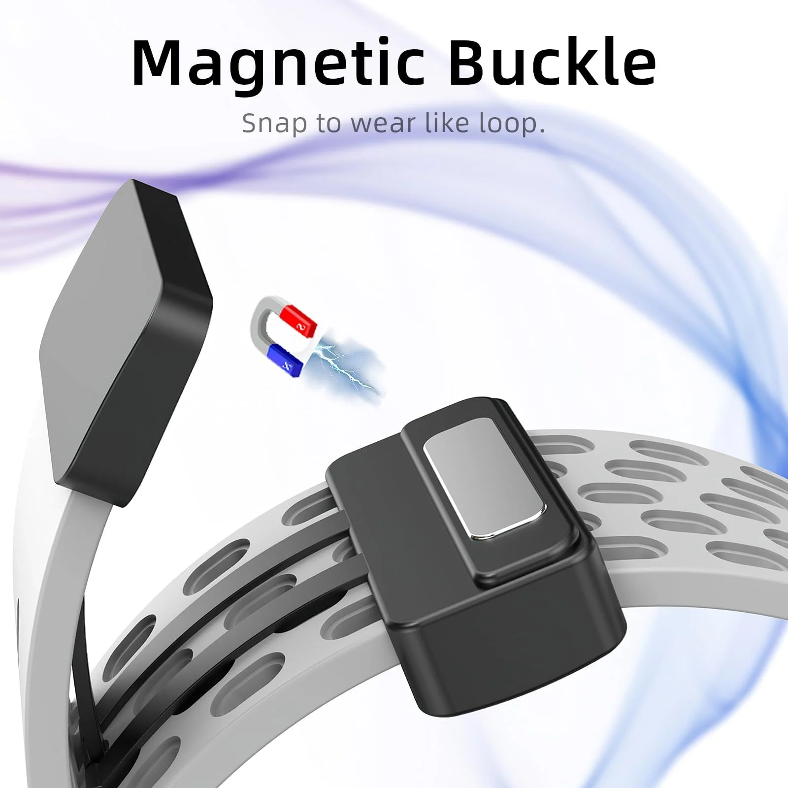 DL3 Mobilak Magnetic Bands for Apple Watch Band 49mm 46mm 45mm 44mm 42mm, Soft Silicone Magnetic Buckle Breathable Sport Watch Strap for iWatch Ultra2 Ultra SE SE2 Series 10 9 8 7 6 5 4 3 2 1 - White