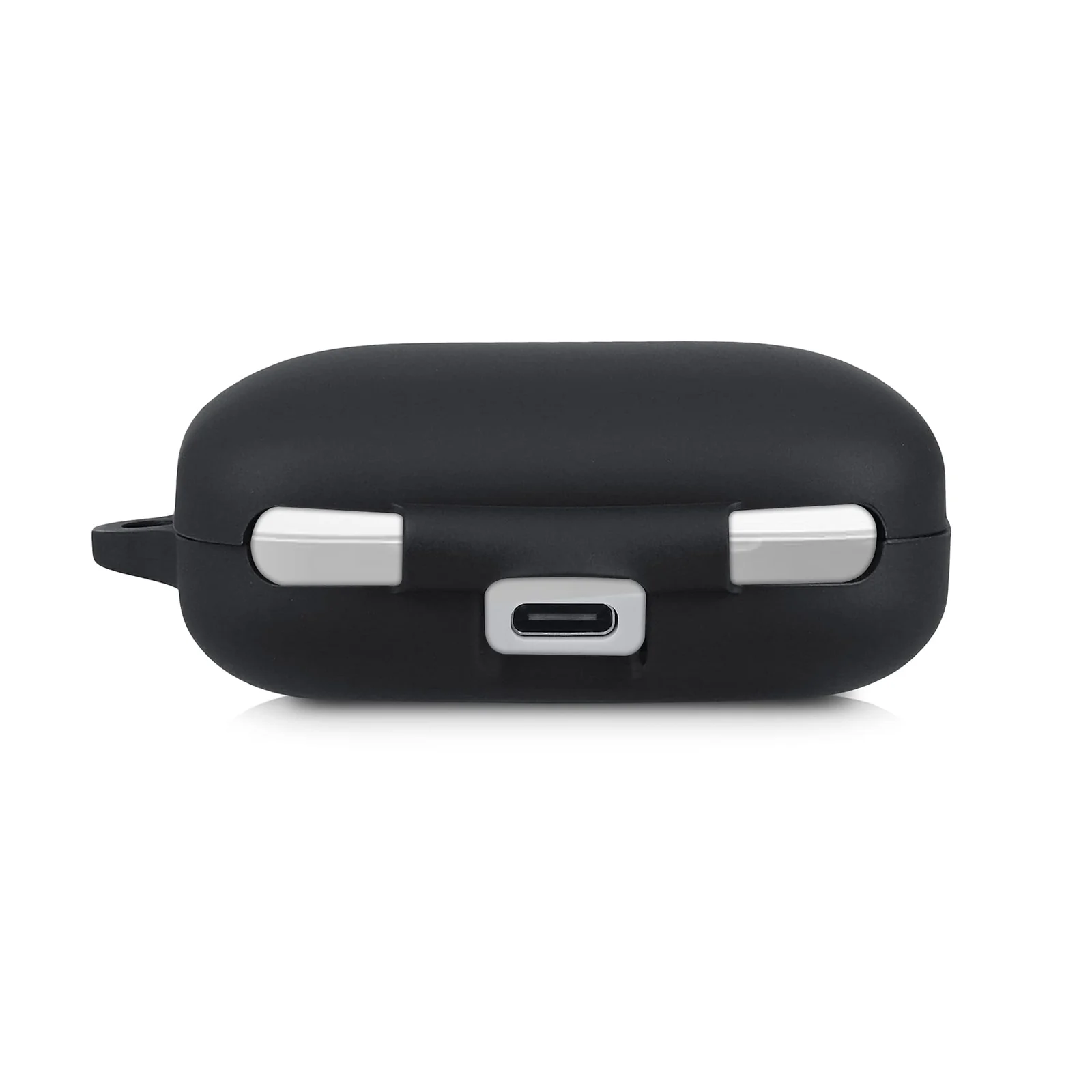 DL3 Mobilak Silicone Case Compatible with OnePlus Buds Pro Earbuds, Soft Silicone Protective Case Cover, Shockproof Sleeve with Carabiner - Black