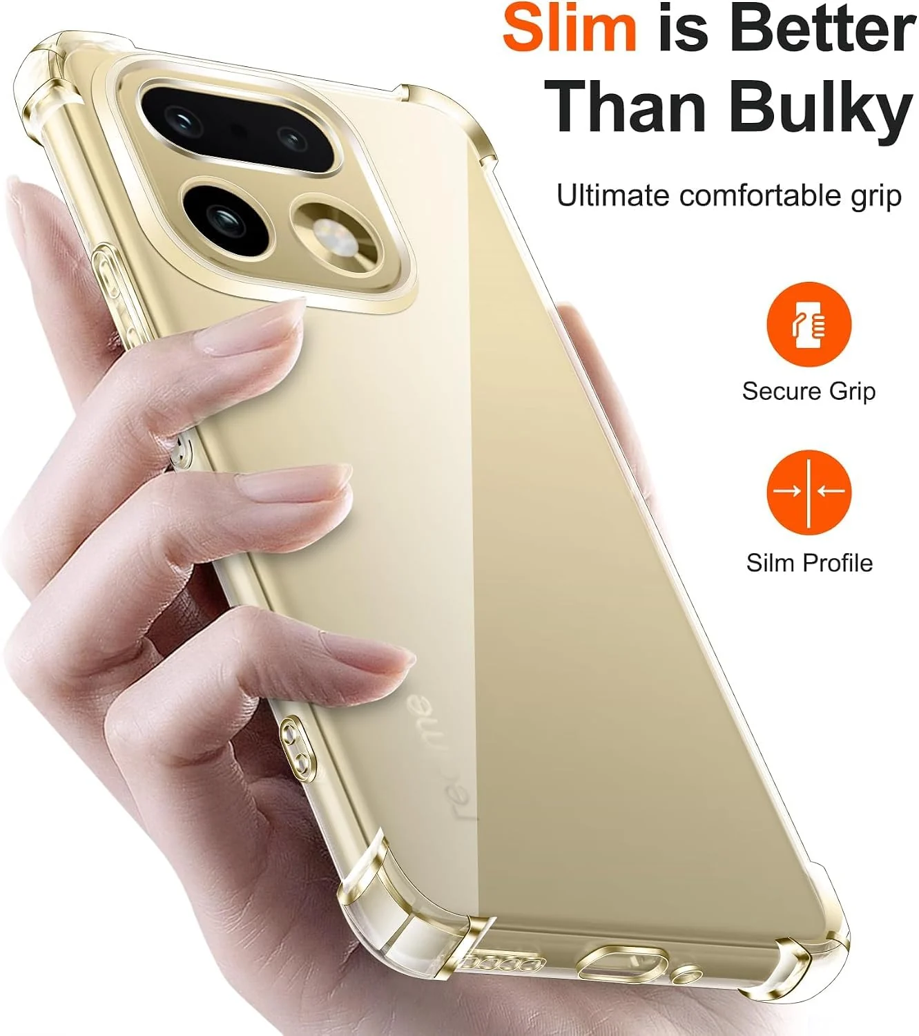 DL3 MOBILAK Clear Soft TPU Phone Case for Realme 16 Pro Plus and 16 Pro Plus 5G - Clear