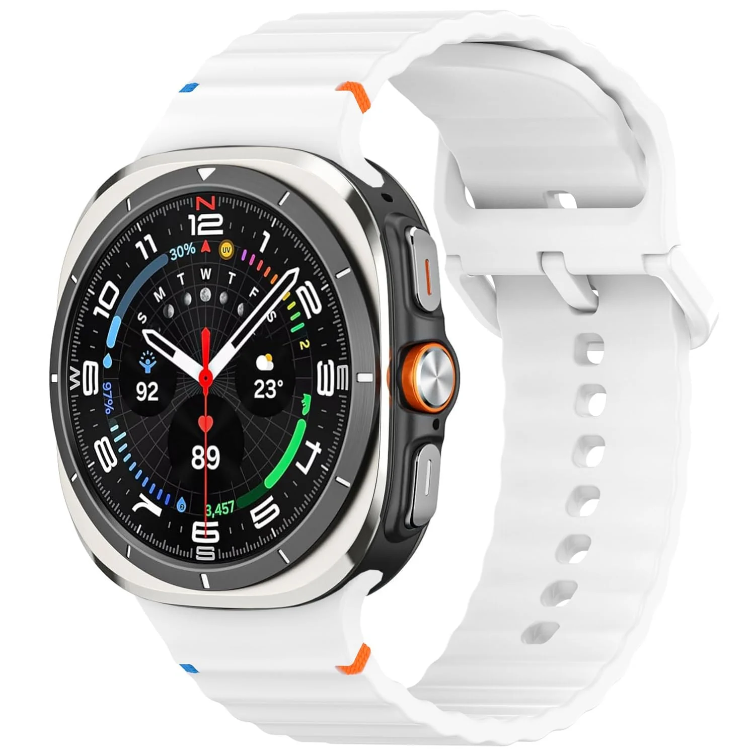 DL3 MOBILAK One-Click Silicone Watch Strap for Samsung Galaxy Watch 8 40 / 44 mm and Watch 8 Classic 46 mm