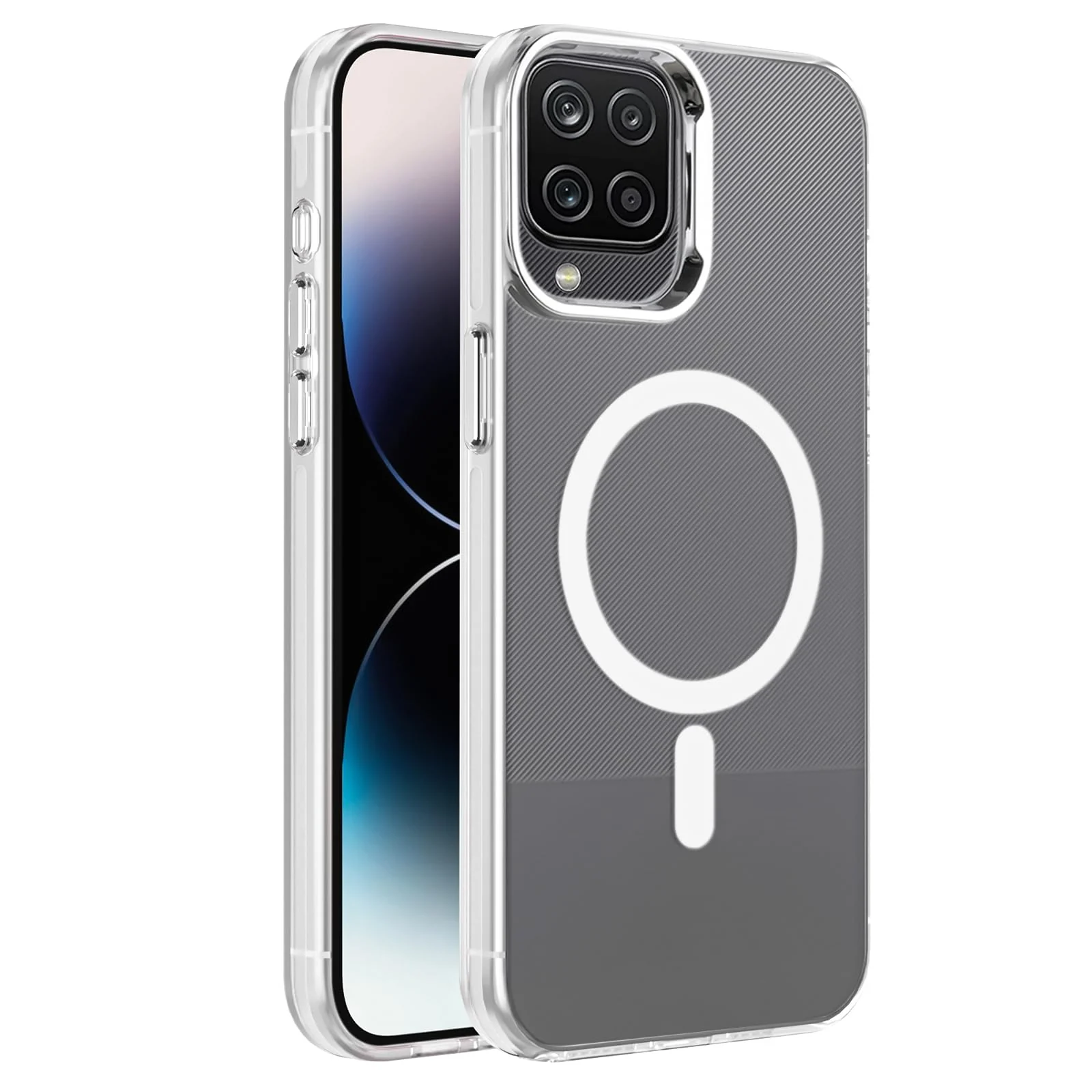 DL3 Mobilak Case For Samsung Galaxy A12/M12 Case Crystal [Not Compatible with MagSafe] Soft TPU Gel Case Flexible Silicone Anti-Scratch TPU Cover - Clear