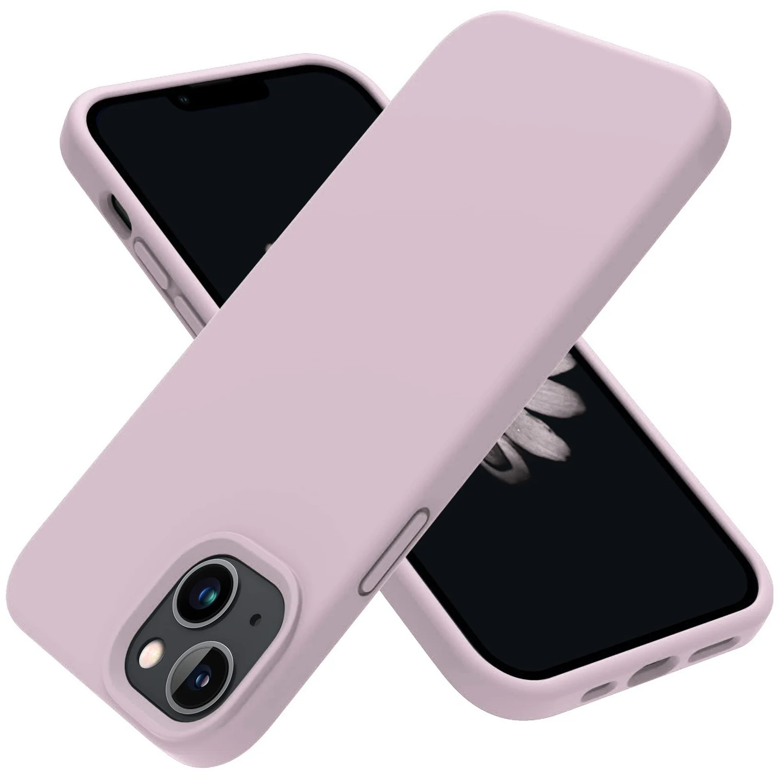 "DL3 Mobilak Liquid Silicone Protective Case for 𝐢𝐏𝐡𝐨𝐧𝐞 𝟏𝟓 𝐏𝐥𝐮𝐬, 𝐢𝐏𝐡𝐨𝐧𝐞 𝟏𝟒 𝐏𝐥𝐮𝐬 "" with Camera Protection and Microfiber Lining - Pink Sand 2"