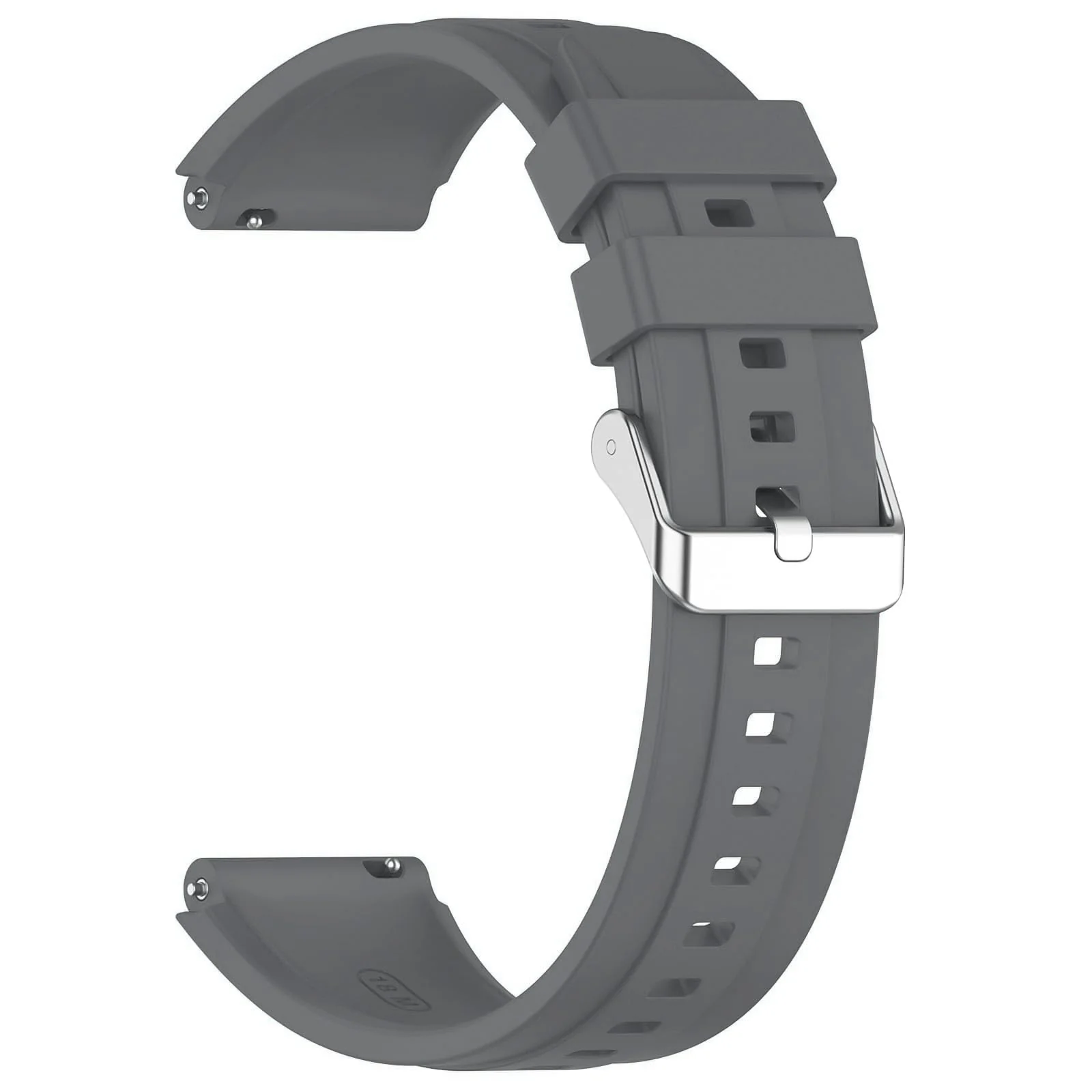 DL3 Mobilak Strap Compatible with Huawei Watch GT5 Pro 42mm / GT5 41mm / GT4 41mm / Garmin Venu 3S / Forerunner 265S / Fossil Women's Gen 6, 18mm Soft Silicone Replacement Bands - Grey