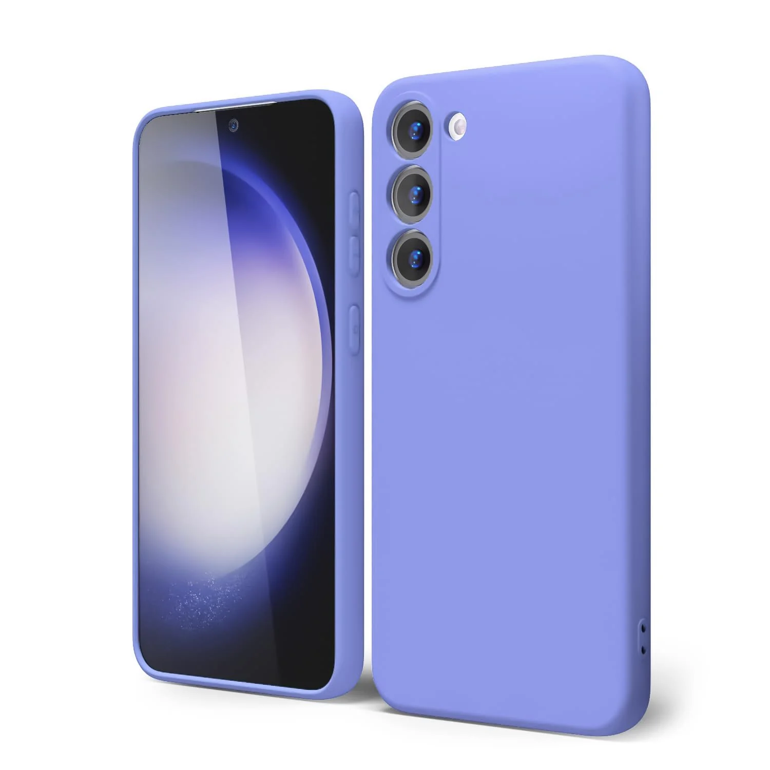 DL3 Mobilak Liquid Silicone Case for Samsung Galaxy Note 10, Shock-absorbing protection, Scratch-resistant surface, Soft microfiber lining - Baby Blue